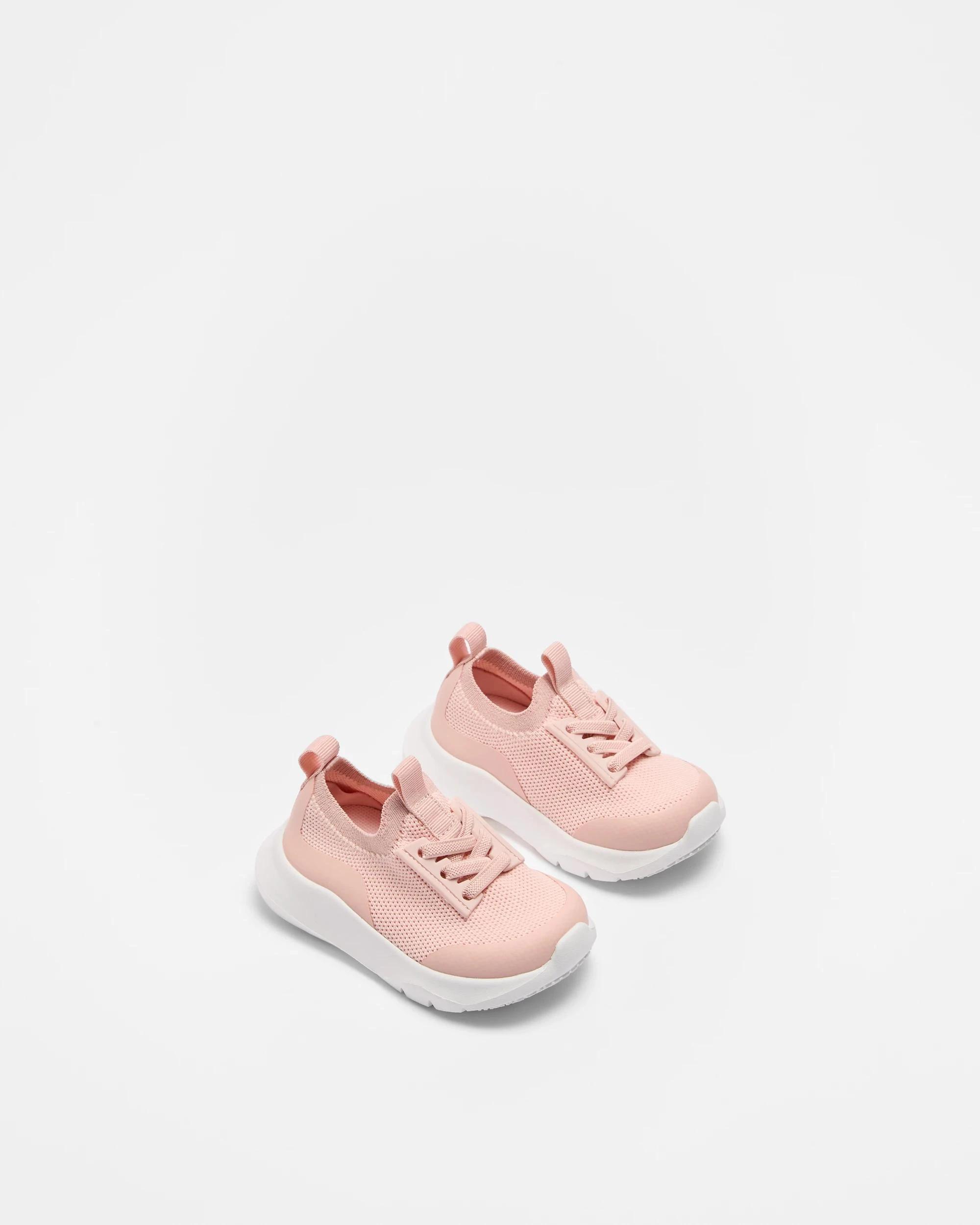 2 Target Baby Baby Girls First Walker Knit Sneaker PINK, 2 of 2