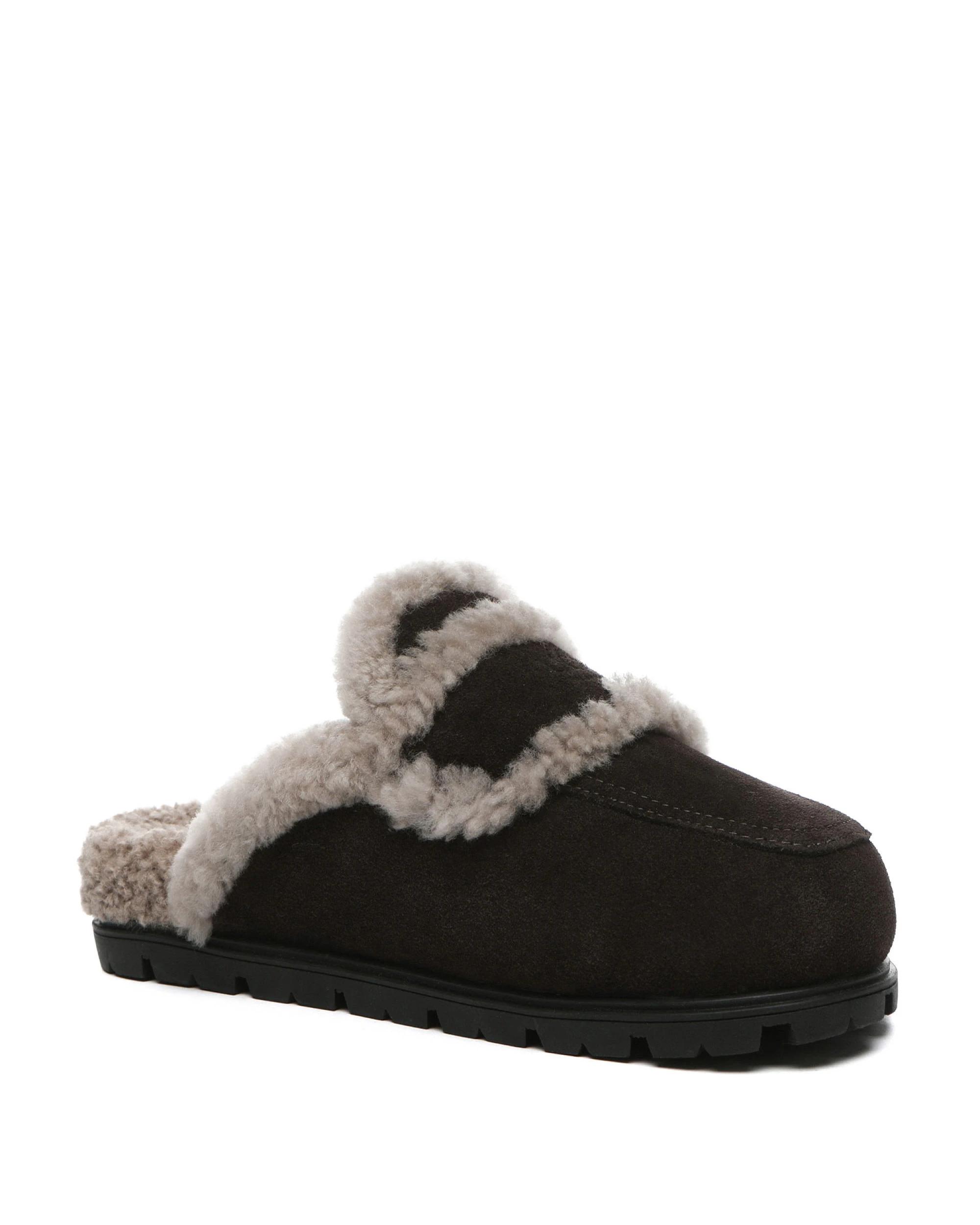 2 Australian Shepherd UGG Womens Remi Slippers CHOCOLATE, 2 of 5