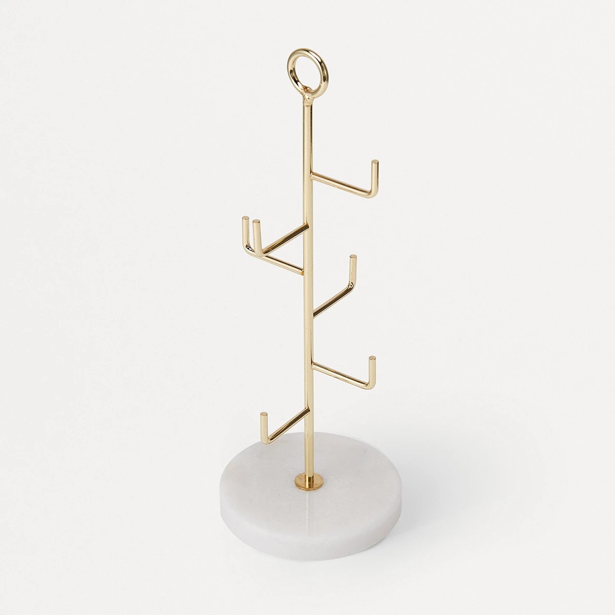 1 Marble Jewellery Tree - Gold Look, 1 of 6