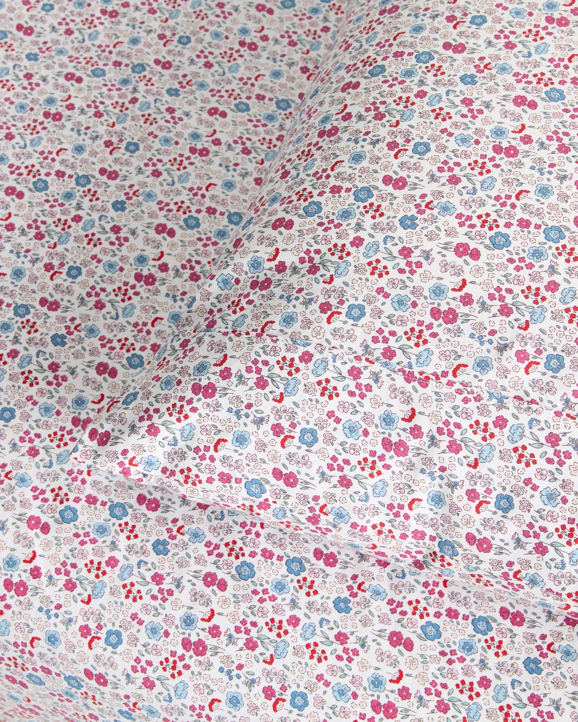2 Target Evie Ditsy Floral Australian Cotton Fitted Sheet Set - Queen Bed - Multi, 2 of 5