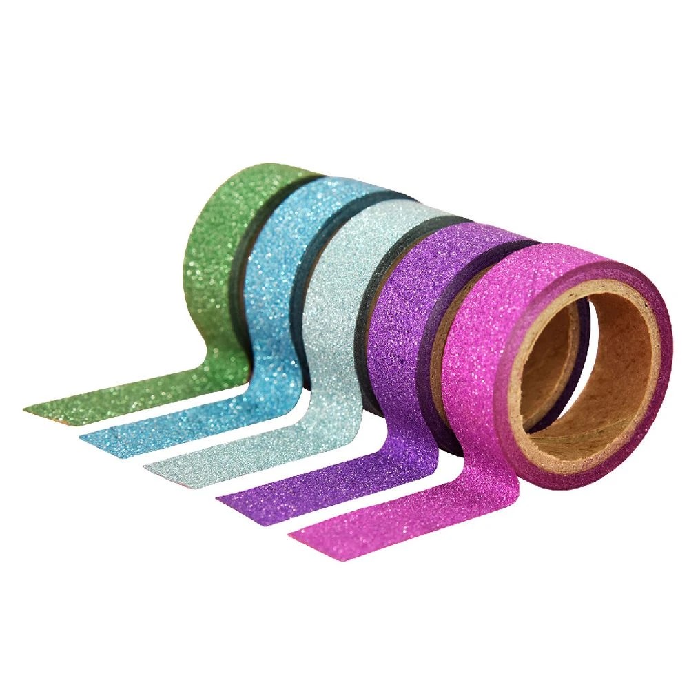 3 X-Press It Glitter Tape 12mm x 3m Mermaid 5 Pack, 3 of 3