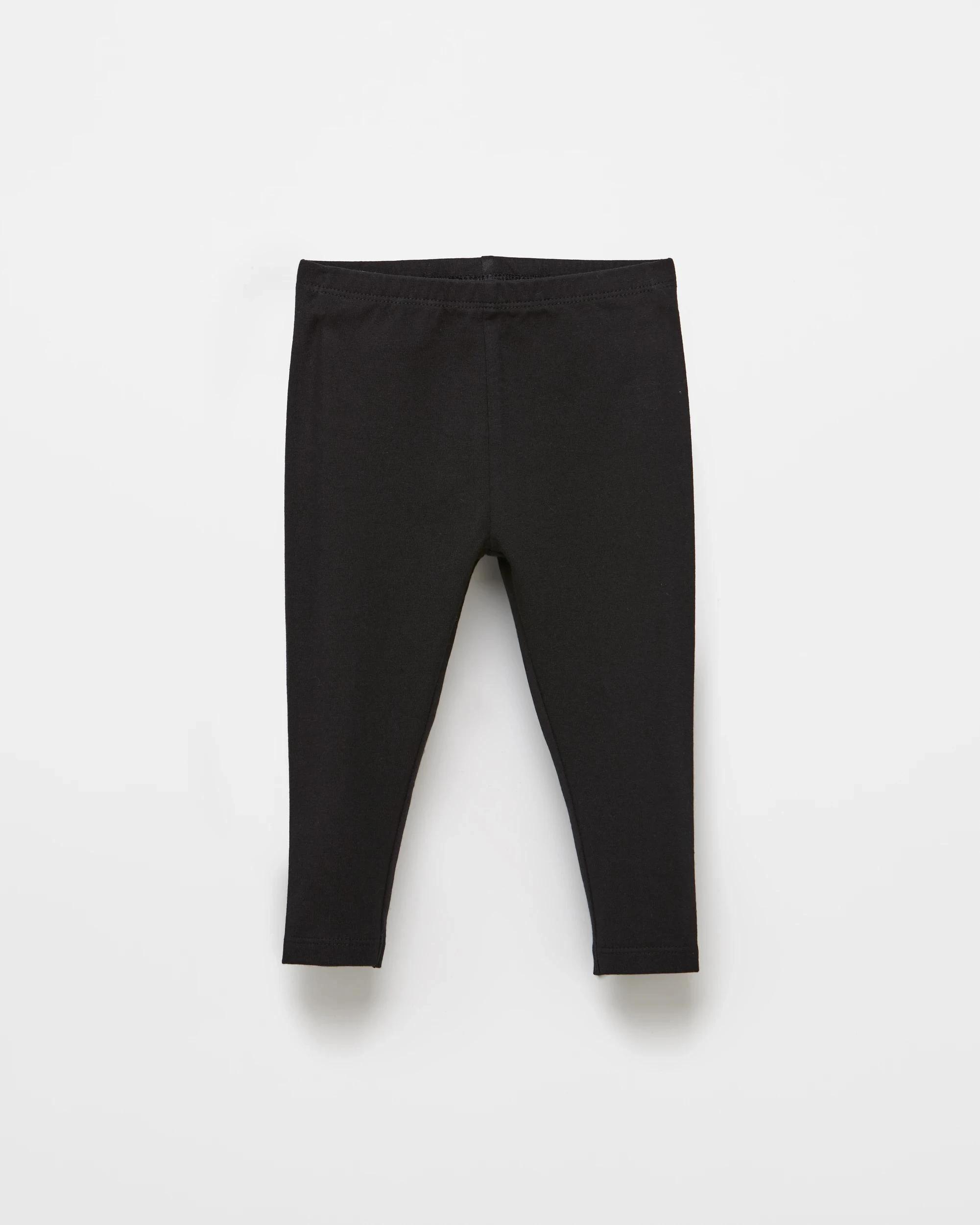 4 Target Baby Baby Organic Cotton Leggings 3 Pack NAVY BLUE/GREY MARLE/BLACK, 4 of 5