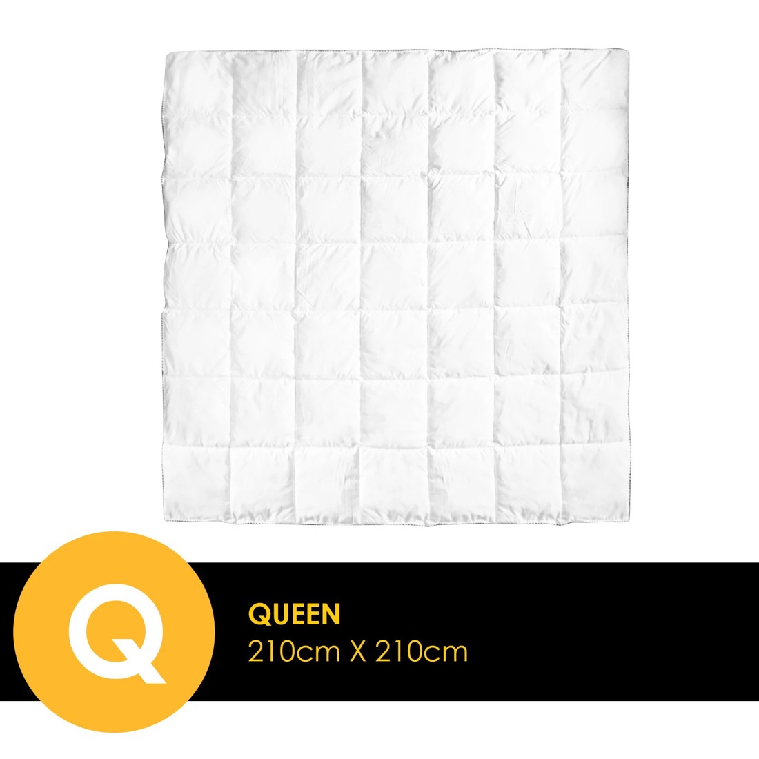 3 Royal Comfort Bamboo Blend Quilt 250GSM Luxury Duvet 100% Cotton Cover Queen - White, 3 of 6