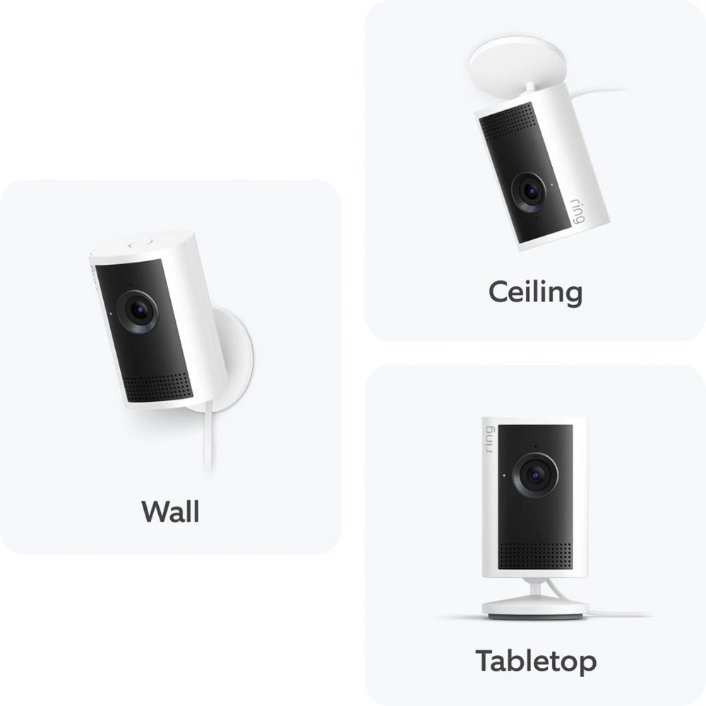 6 Ring Indoor Security Camera Plus Plugin White, 6 of 9