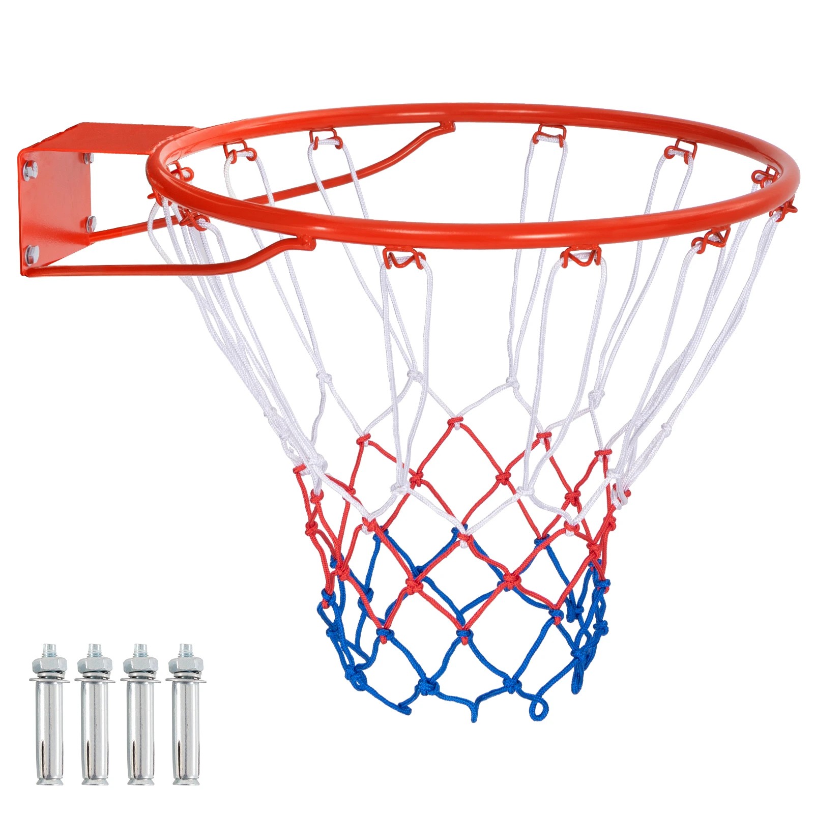 1 Costway 45CM All Weather Basketball Hoop Goal Rim Replacement Indoor Outdoor Wall Mounted, 1 of 1