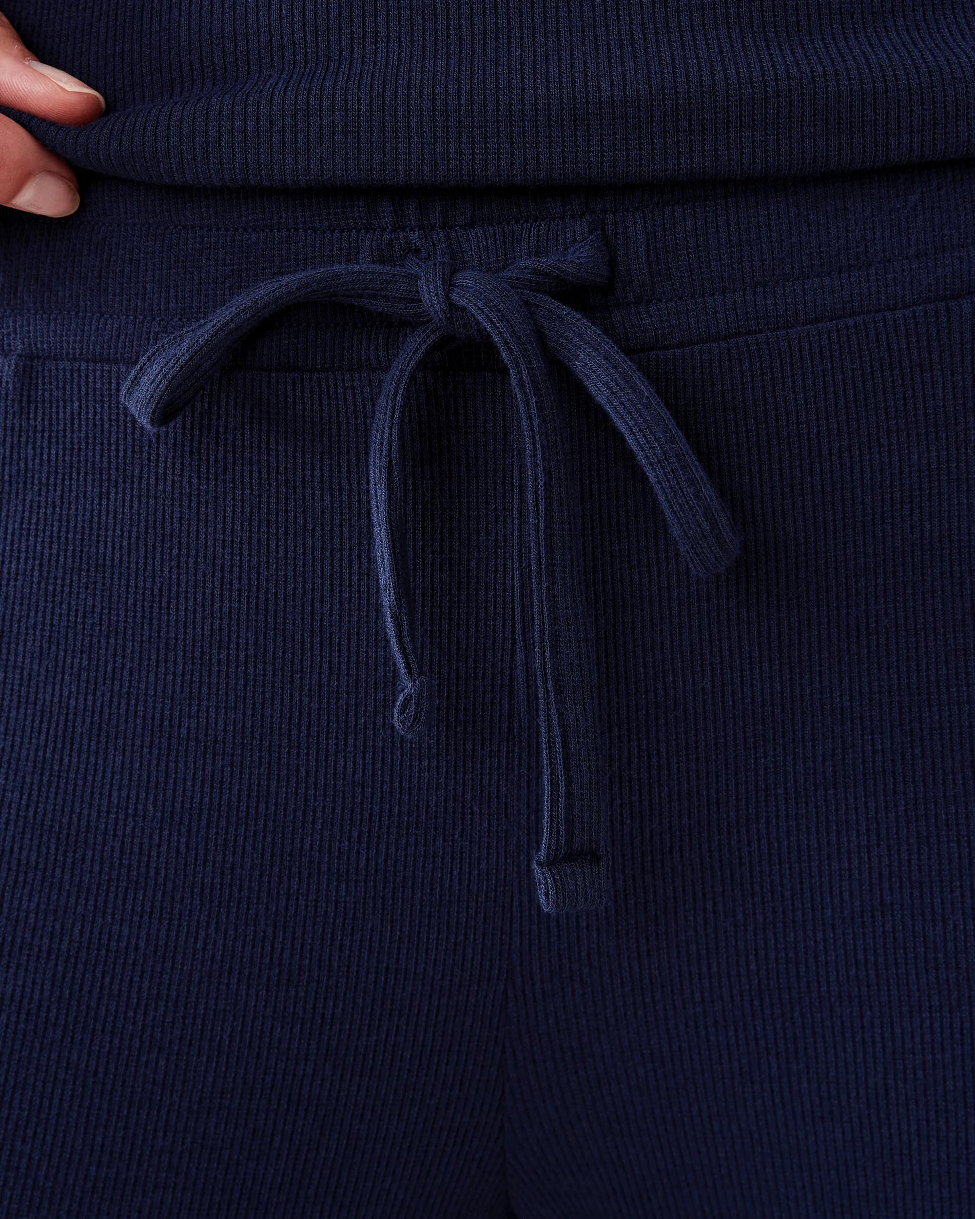 4 Rib Wide Leg Comfort Pants Navy Blaze, 4 of 6