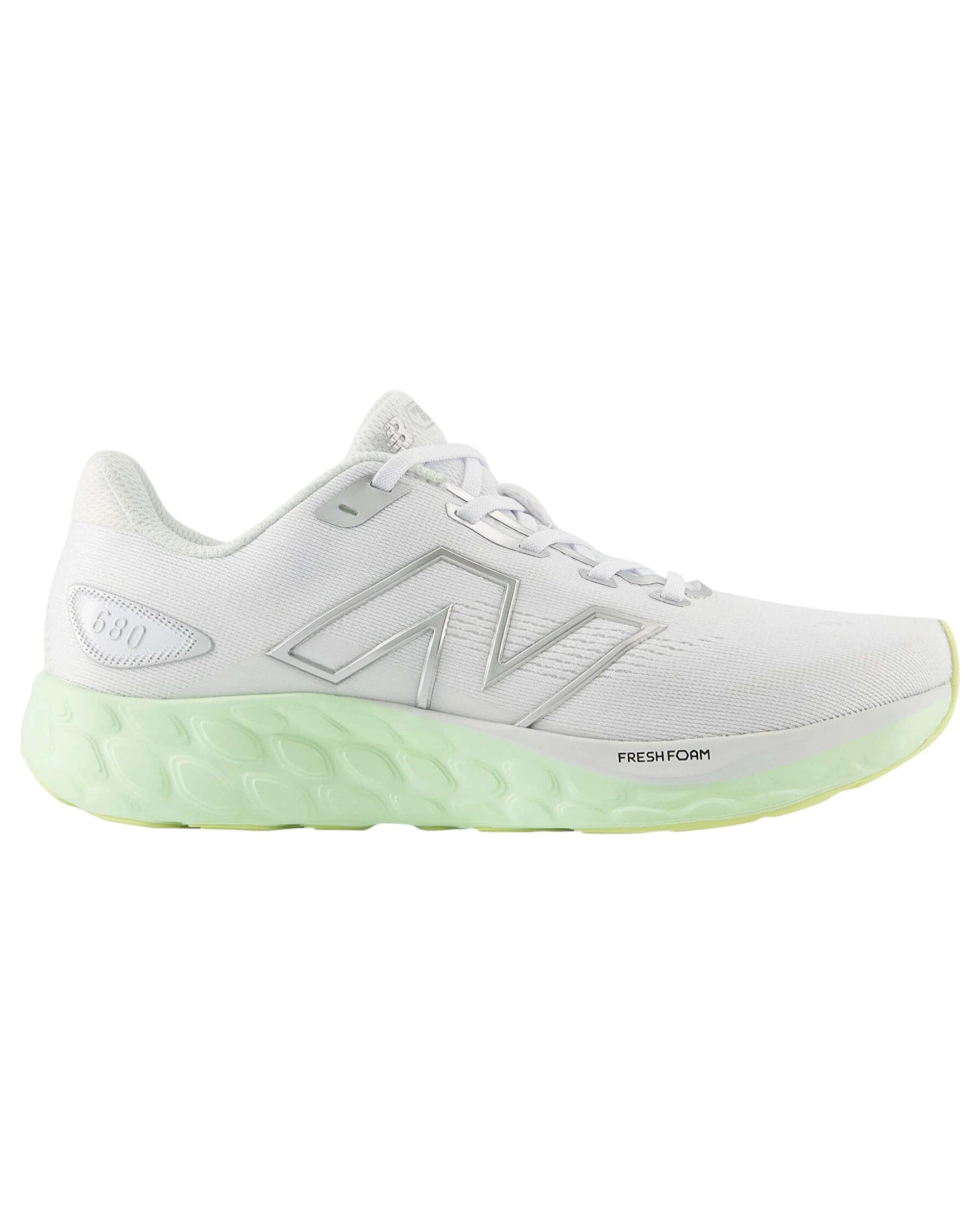 1 New Balance Womens Fresh Foam 680 White/ Melon Athletic Running Shoes WHITE/MELON, 1 of 5
