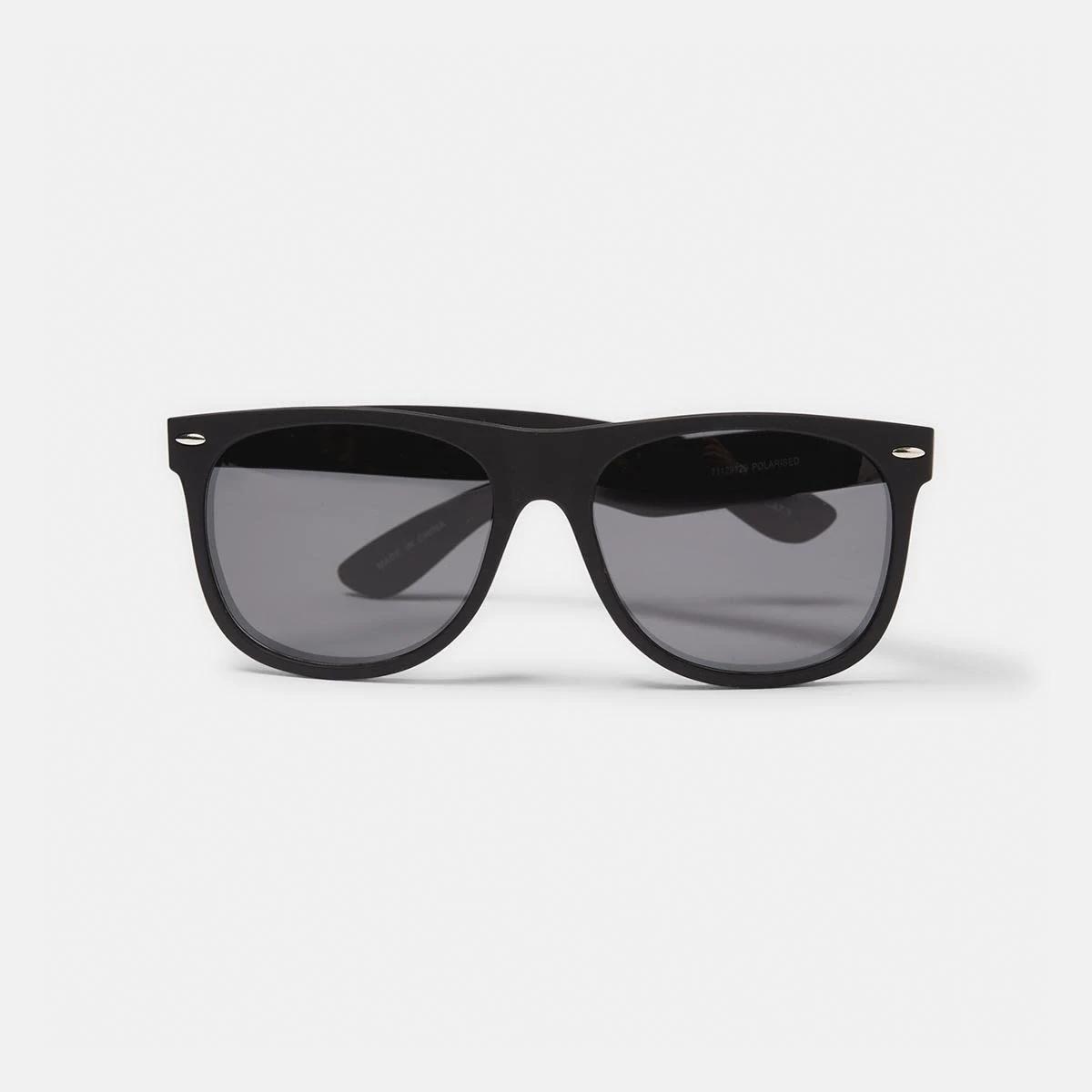 1 Polarised D Frame Sunglasses BLACK, 1 of 6