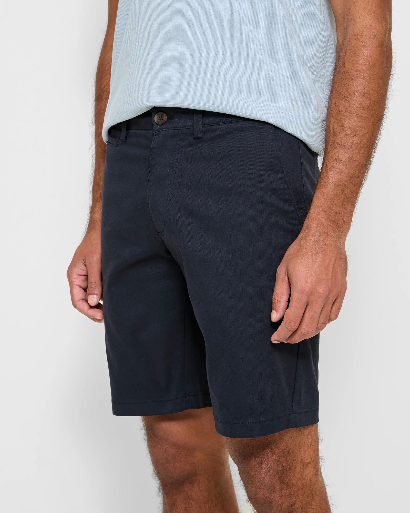 3 Target Australian Cotton Regular Stretch Chino Shorts NAVY BLUE, 3 of 5