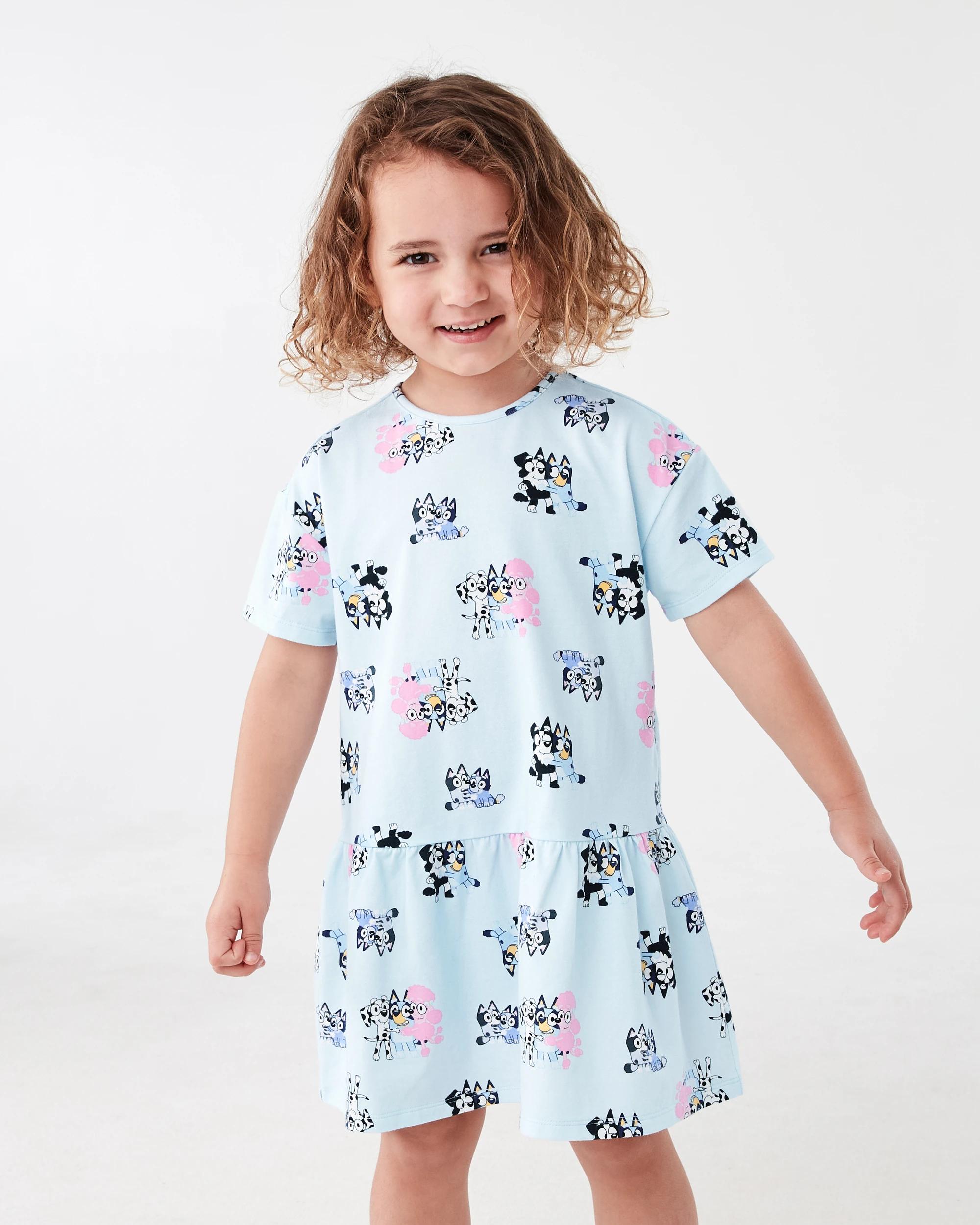 1 Bluey License Short Sleeves Dress Bluey, 1 of 8