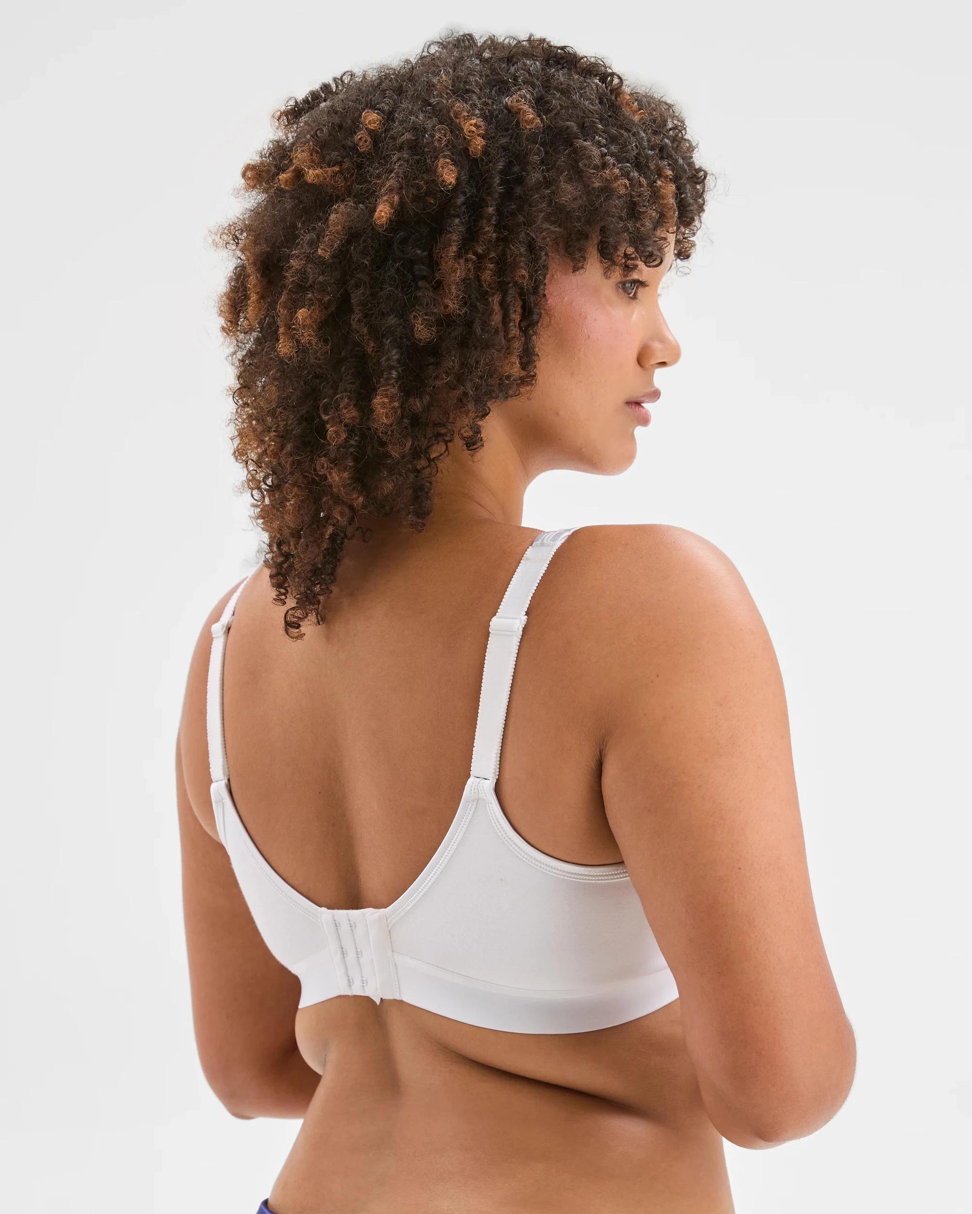 8 Target Woman Plus Size Lucy Australian Cotton Blend Moulded Wirefree Bra WHITE, 8 of 8