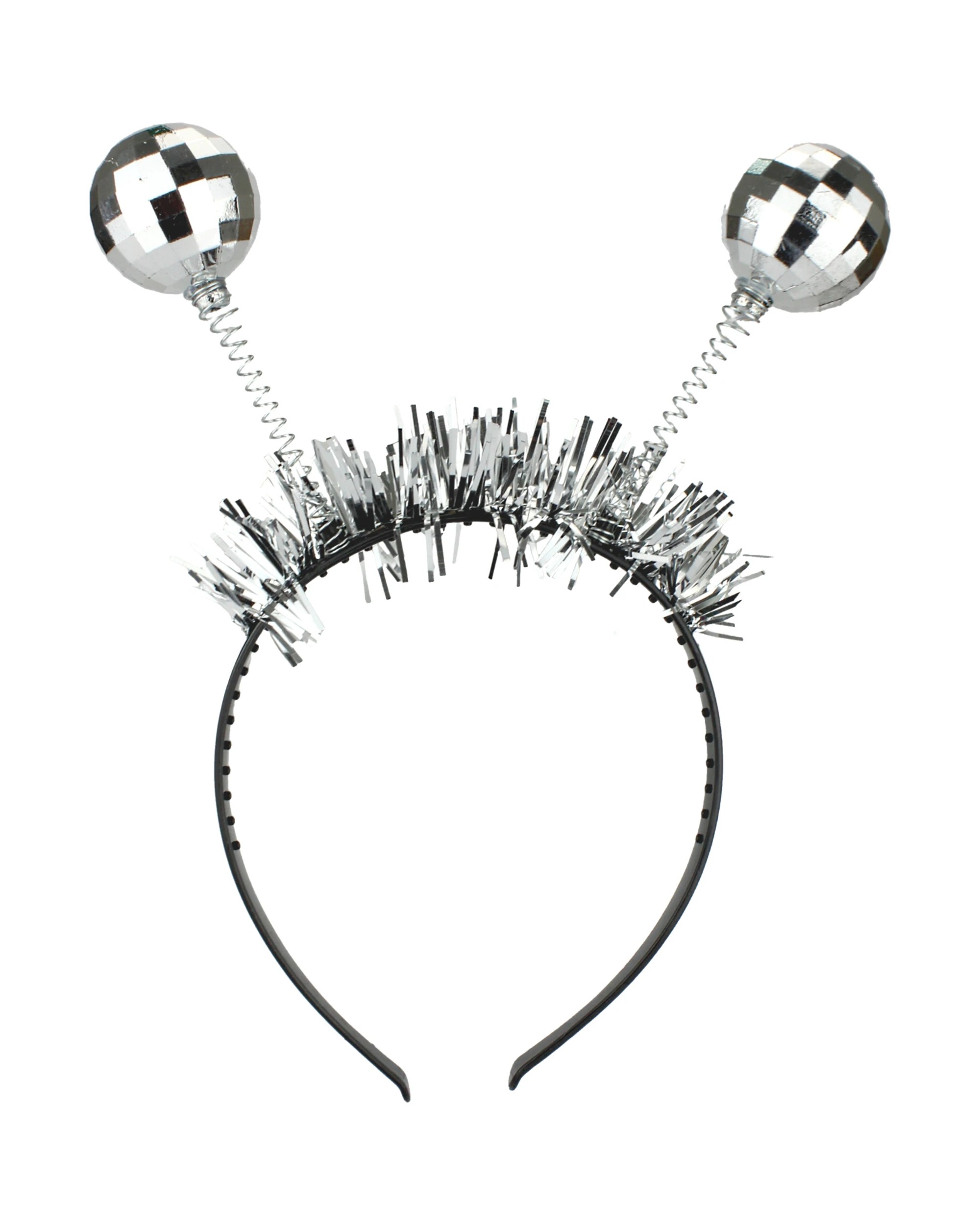1 Partyrama Silver Disco Ball Headbopper Headband, 1 of 1