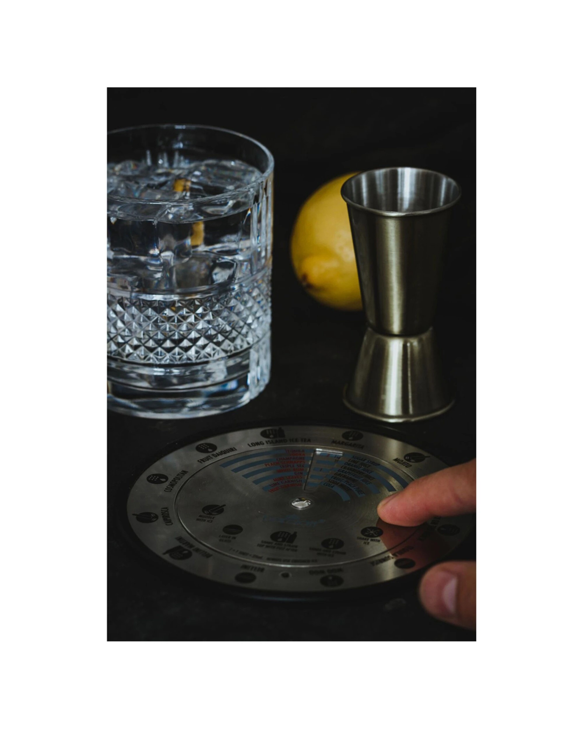 2 Barcraft Stainless Steel 14cm Cocktail Compass Round - Silver, 2 of 4