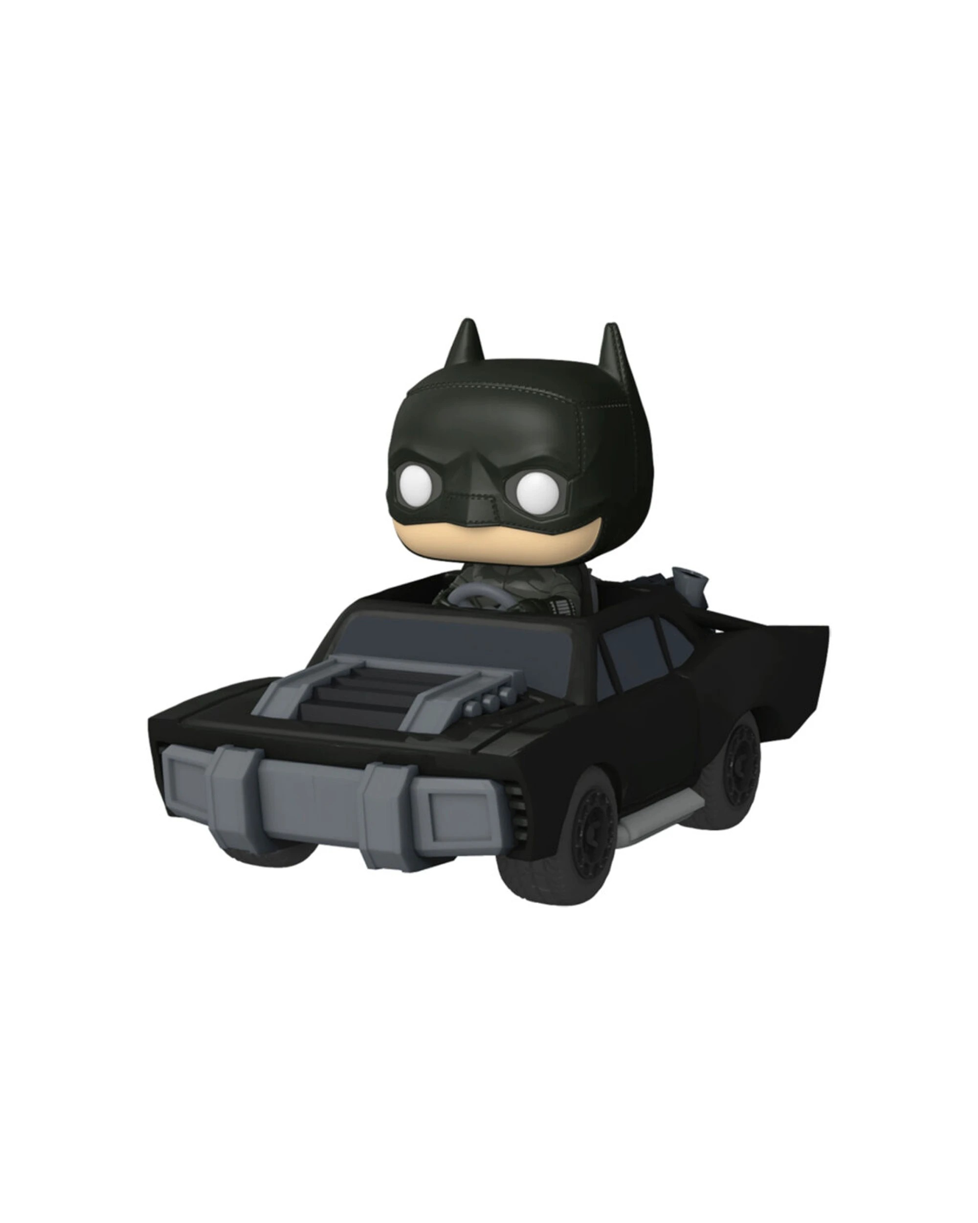 1 THE BATMAN Batman In Batmobile Pop Ride Action Figure Toy Size 5 Inches - Black, 1 of 3