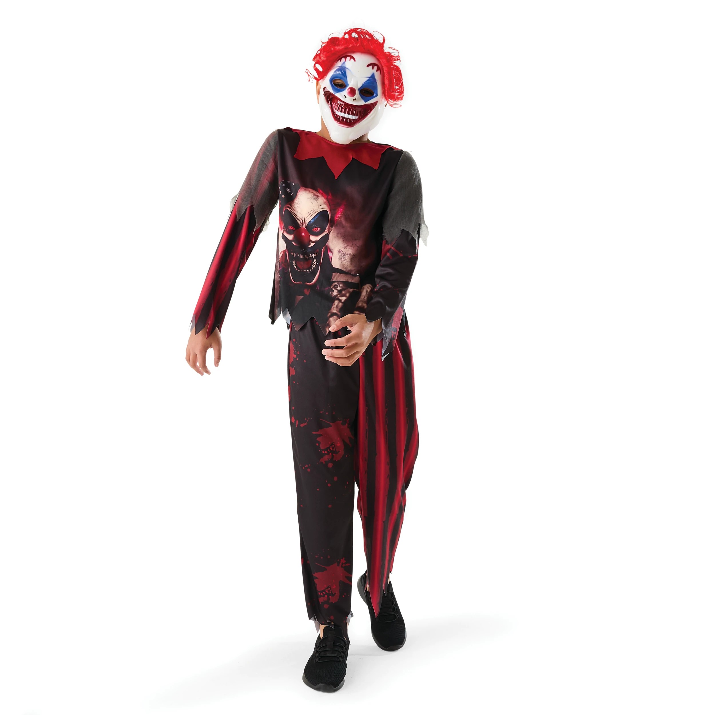2 3 Piece Clown Costume with Mask - Ages 8+, 2 of 10