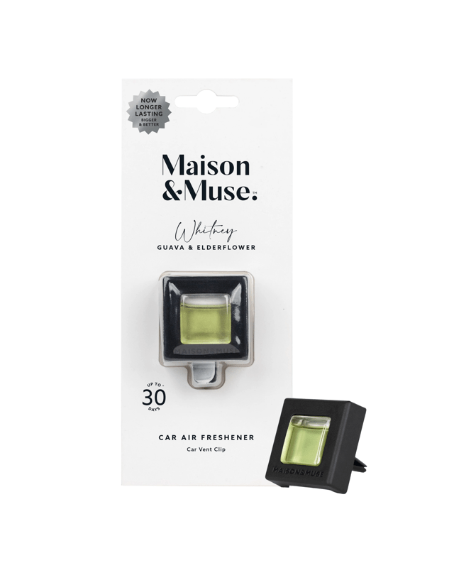 Maison and Muse Whitney Car Air Freshener - Guava and Elderflower Fragr