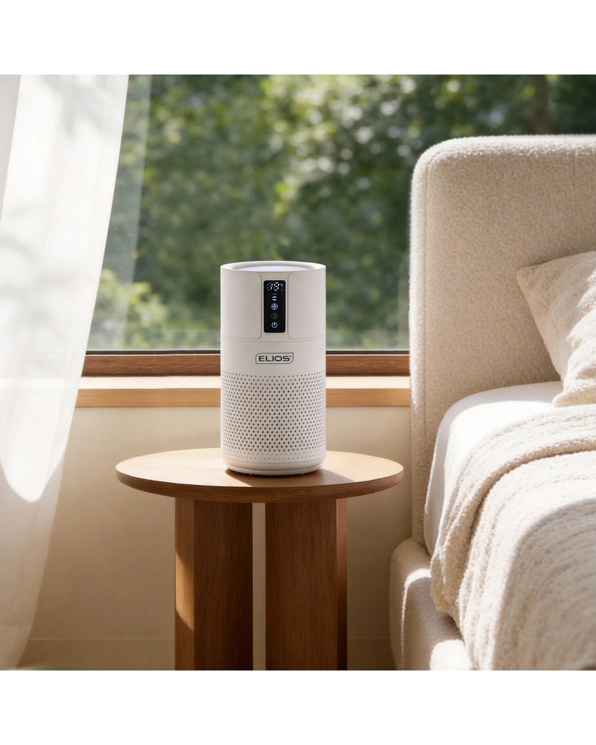 9 Elios Active Carbon HEPA Air Purifier 28cm EL-AP-0010 - White, 9 of 10