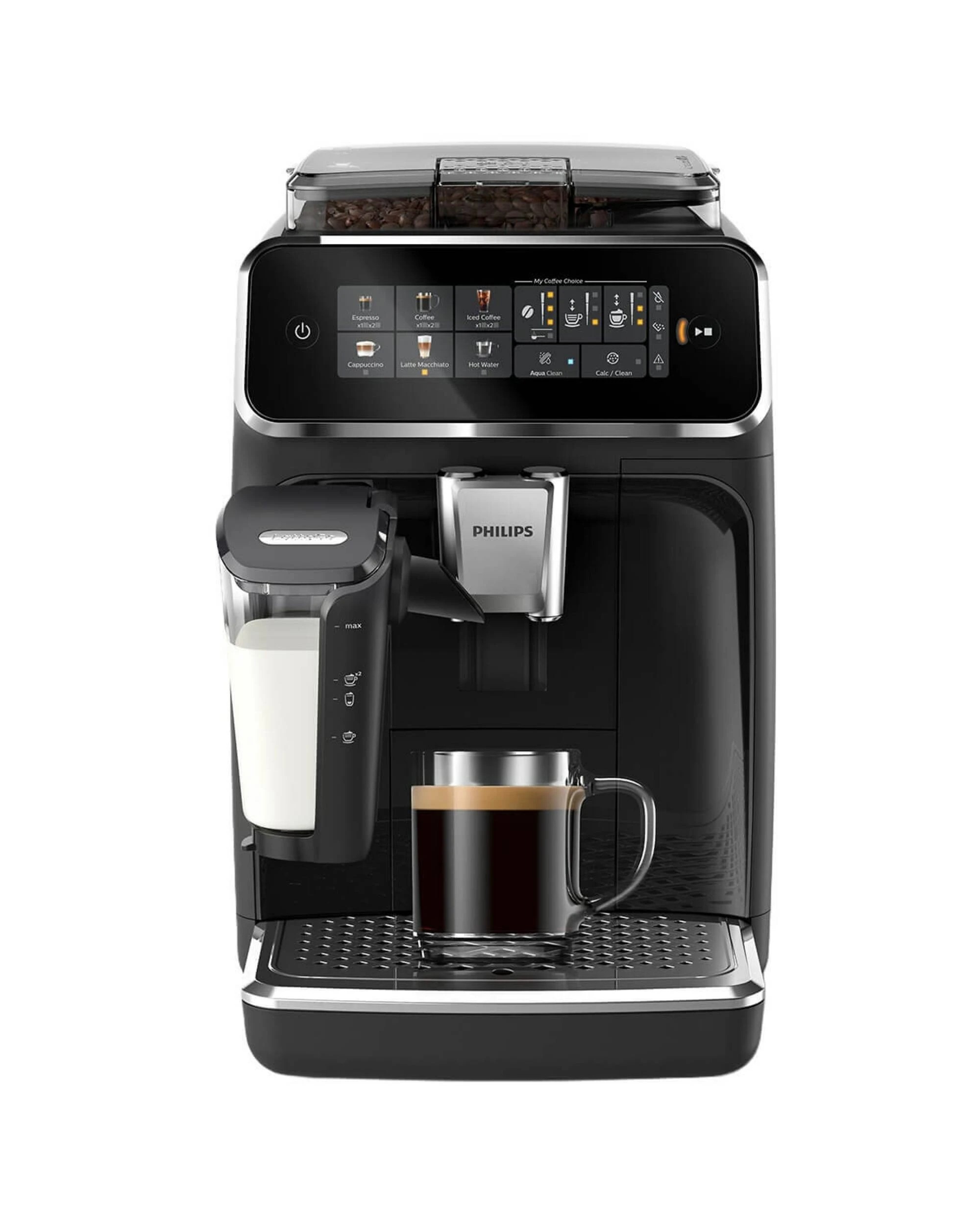 1 Philips Series 3300 Fully Automatic Espresso Machine Black/Steel, 1 of 4