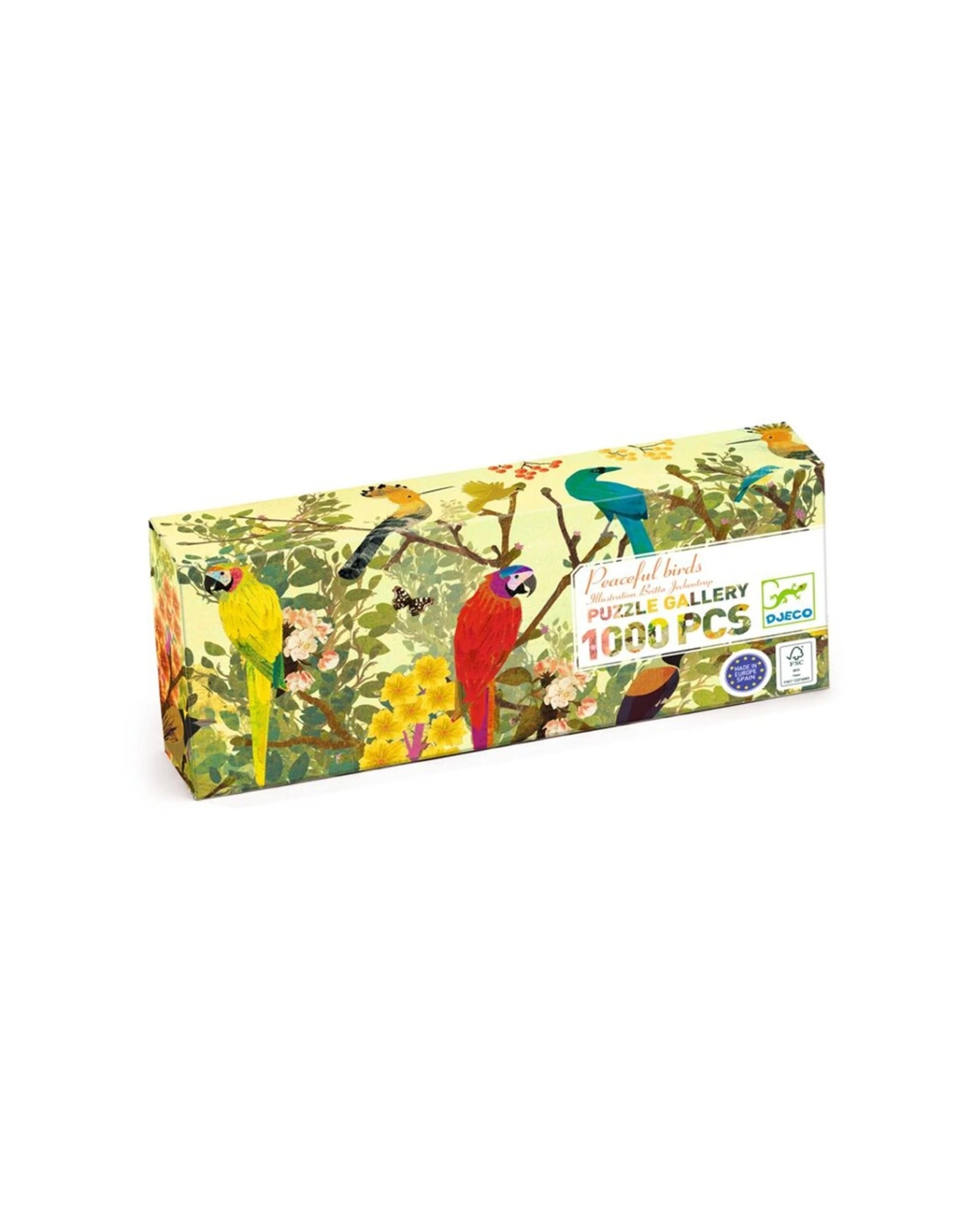 Djeco 1000pc Peaceful Birds Gallery Jigsaw Puzzle Kids - Multi - Kmart