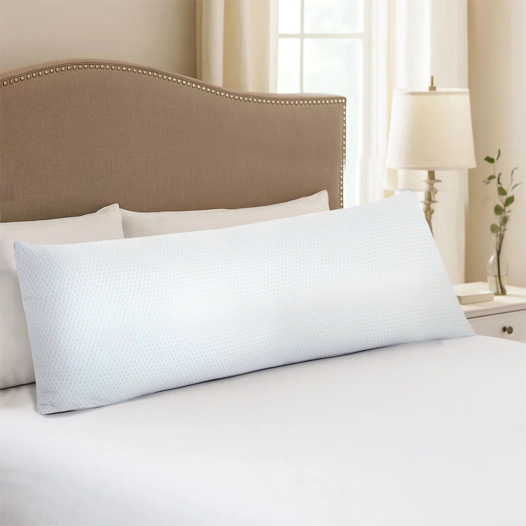 8 Dreamz Full Body Long Pillow Memory Foam Soft Maternity Pregnancy Nursing Cover, 8 of 9