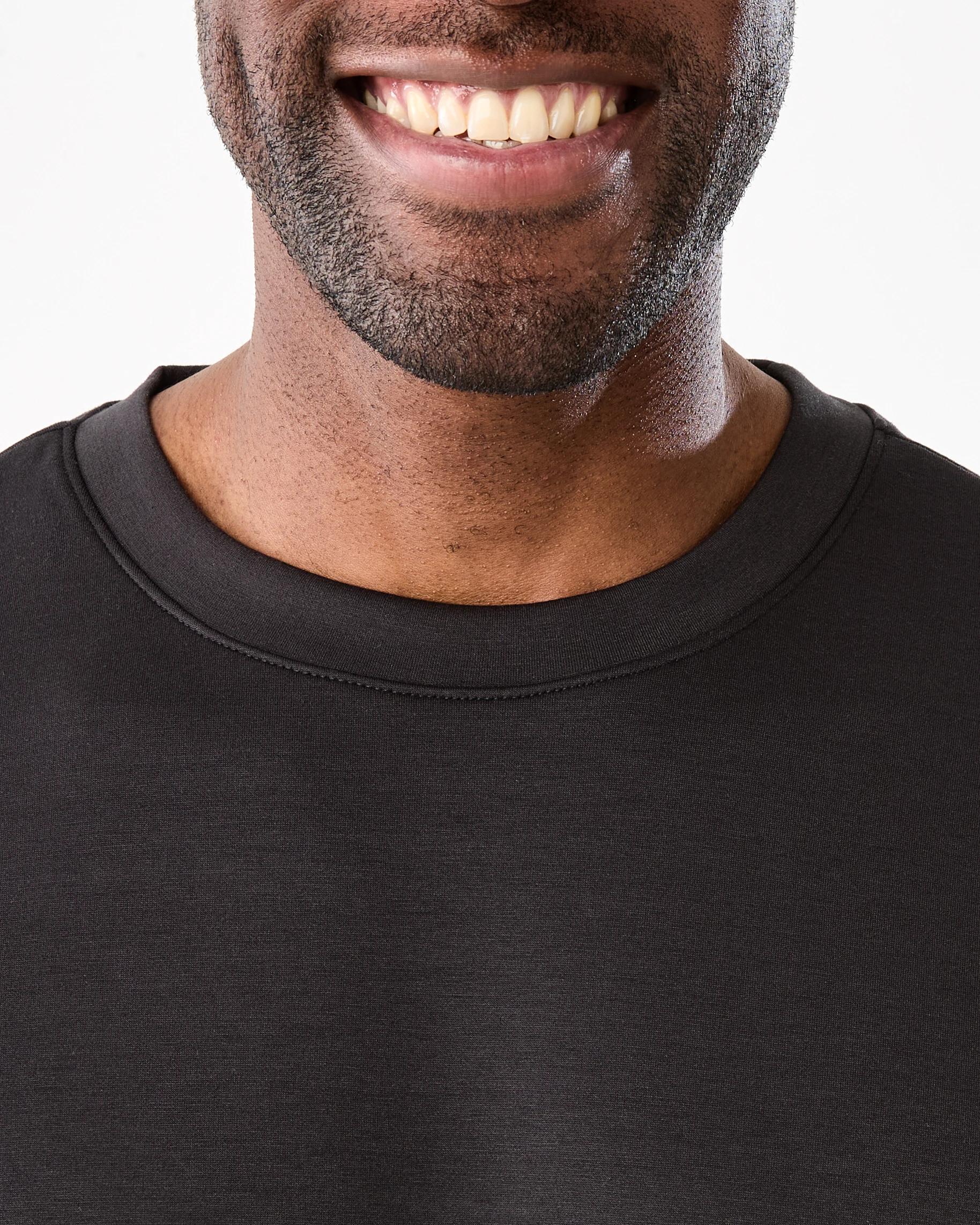 5 Active Mens Oversized Scuba T-shirt BLACK, 5 of 7