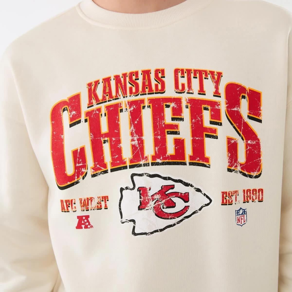 4 Official NFL Youth Fleece Top Chiefs Stone, 4 of 6