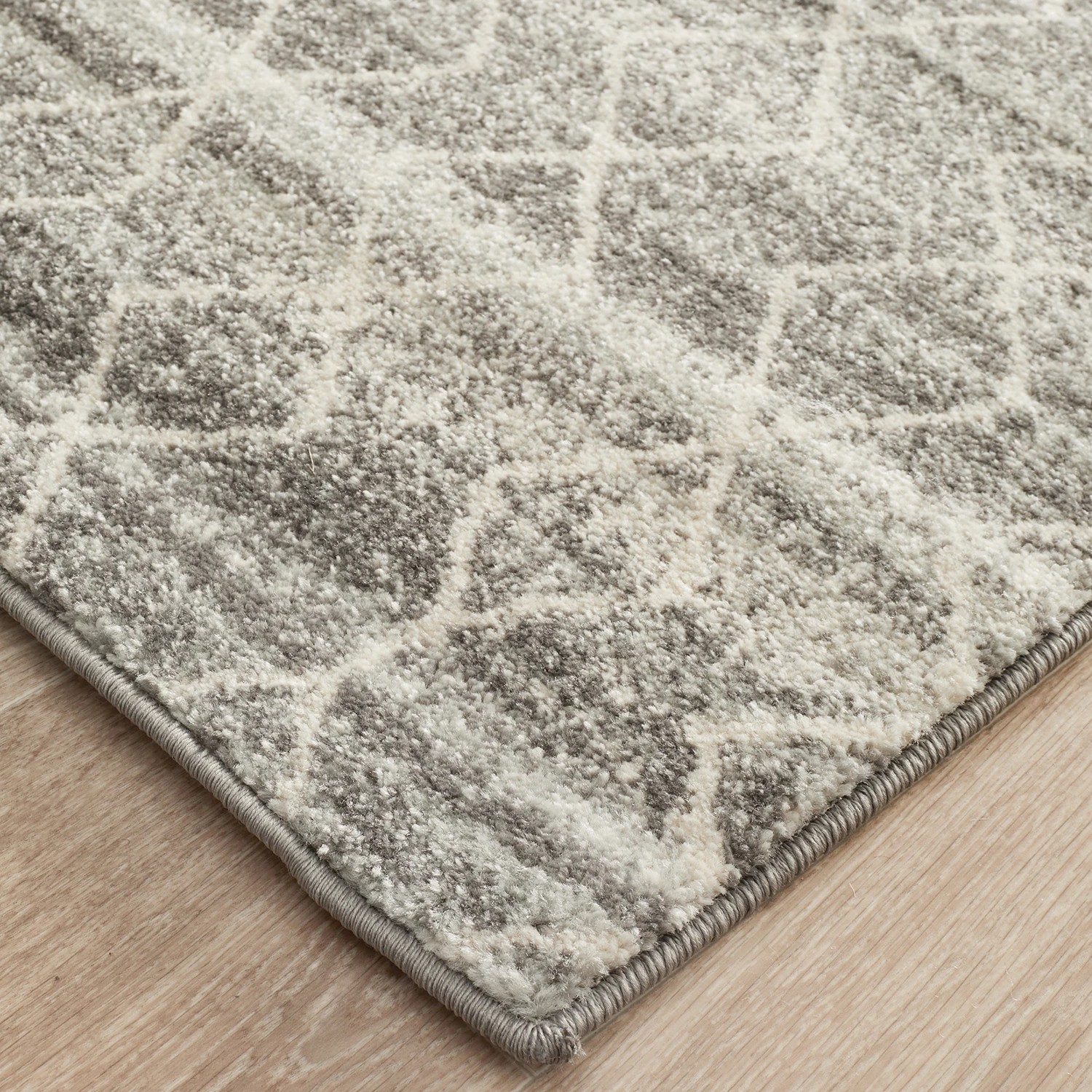 3 Common Ground Rugs Encore 257 300x80cm Runner - Medium Pet Friendly Rug - Silver, 3 of 7