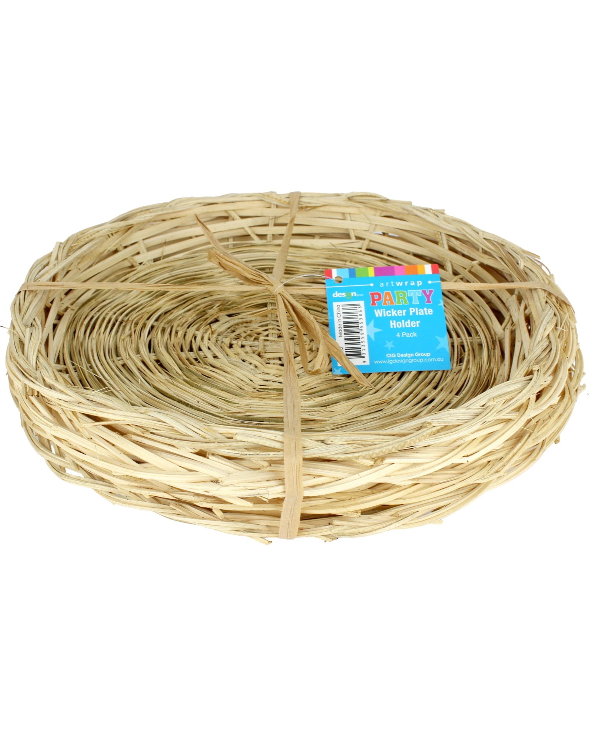 2 Artwrap Wicker Plate Chargers Pack of 4, 2 of 2