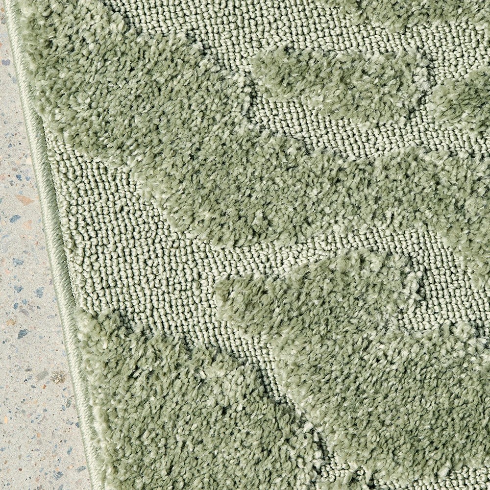 4 Common Ground Rugs Sanctuary Nyla 330x240cm - Extra Large Power Loomed Floor Rug - Green, 4 of 7