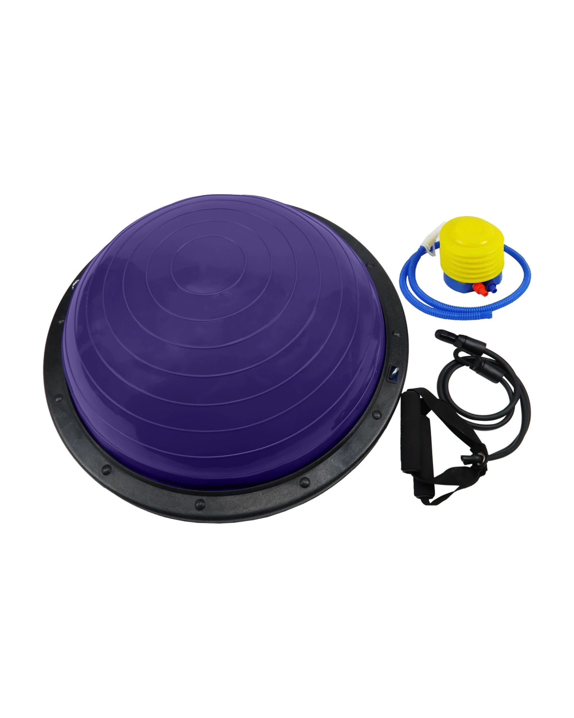 1 Powertrain Fitness Yoga Ball Home Gym Workout Balance Trainer Pilates - Purple, 1 of 5