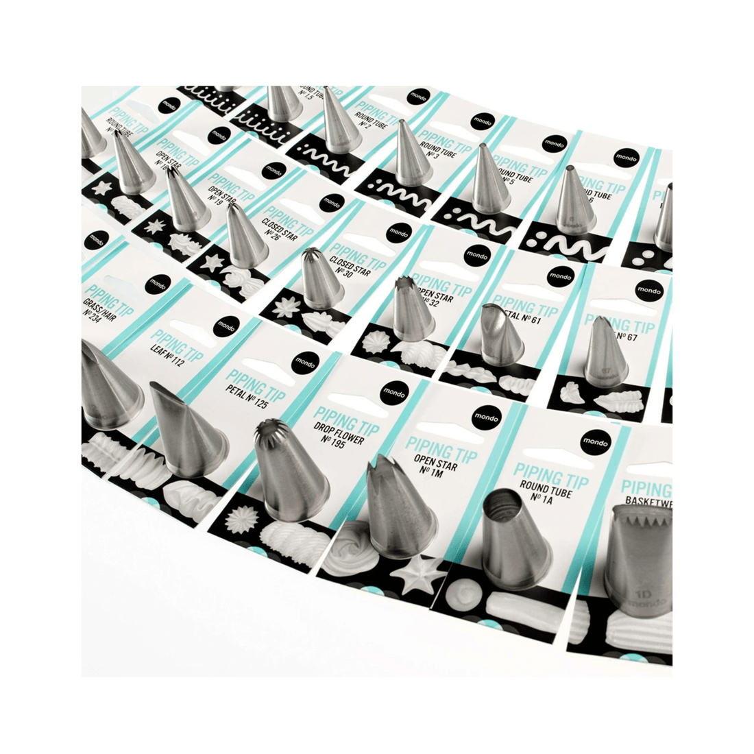 3 Mondo Closed Star Piping Tip Stainless Steel Cake Decorating Nozzle For Cakes
 - Silver, 3 of 3