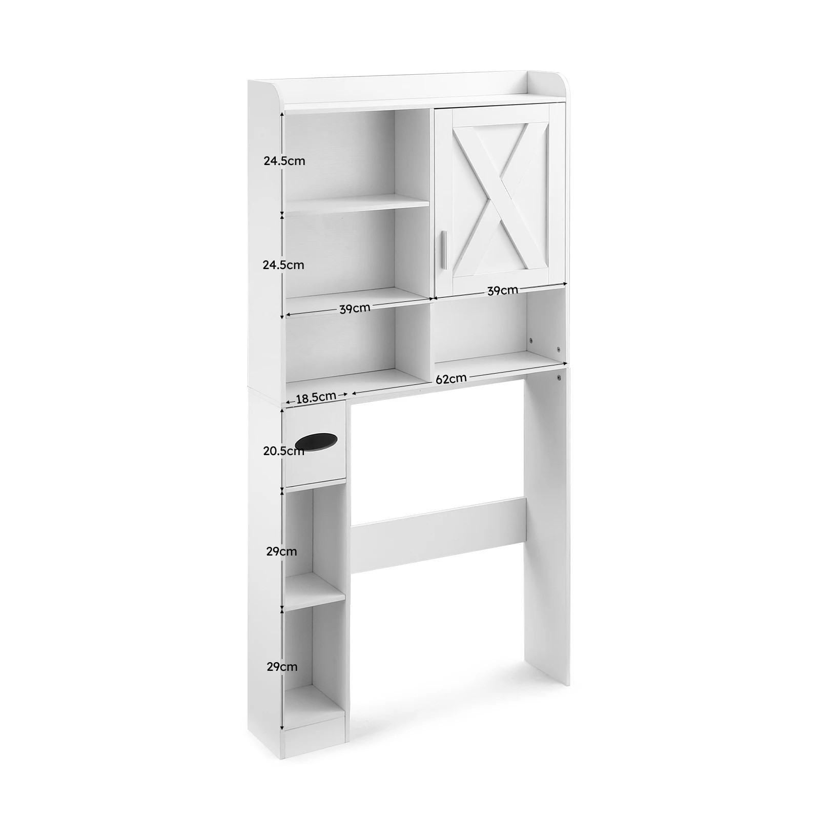 6 LUXSUITE Toilet Shelf Storage Cabinet Bathroom Organiser, 6 of 9