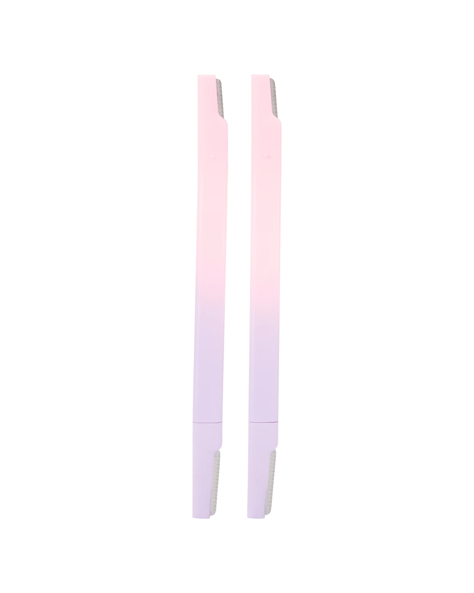 2 OXX Cosmetics 2 Pack Dual End Face and Brow Razor - Pink and Purple, 2 of 6