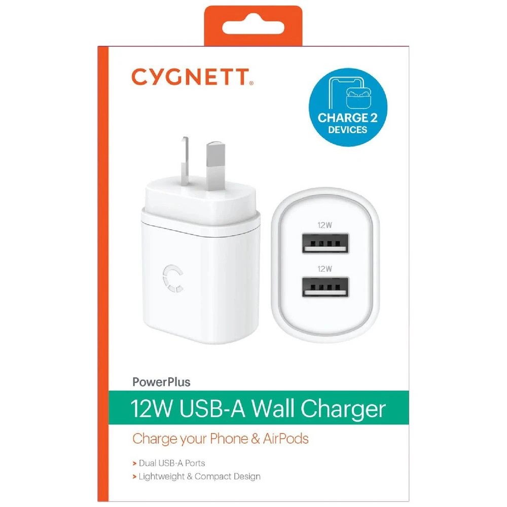 2 Cygnett PowerPlus 12W Dual USB-A Wall Charger, 2 of 2