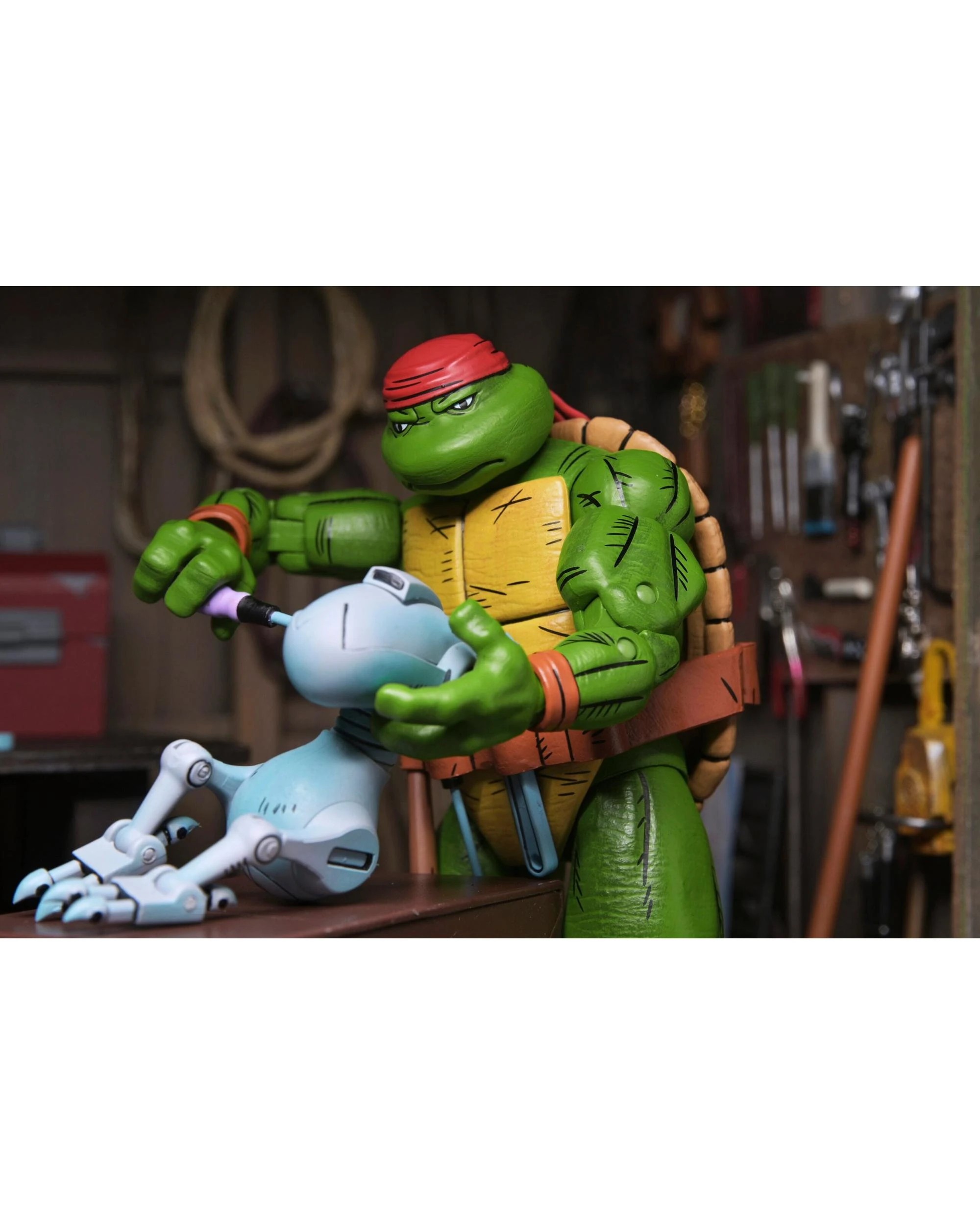 6 NECA Teenage Mutant Ninja Turtles Mirage Comics Handyman Donatello 7 inch Action Figure, 6 of 7