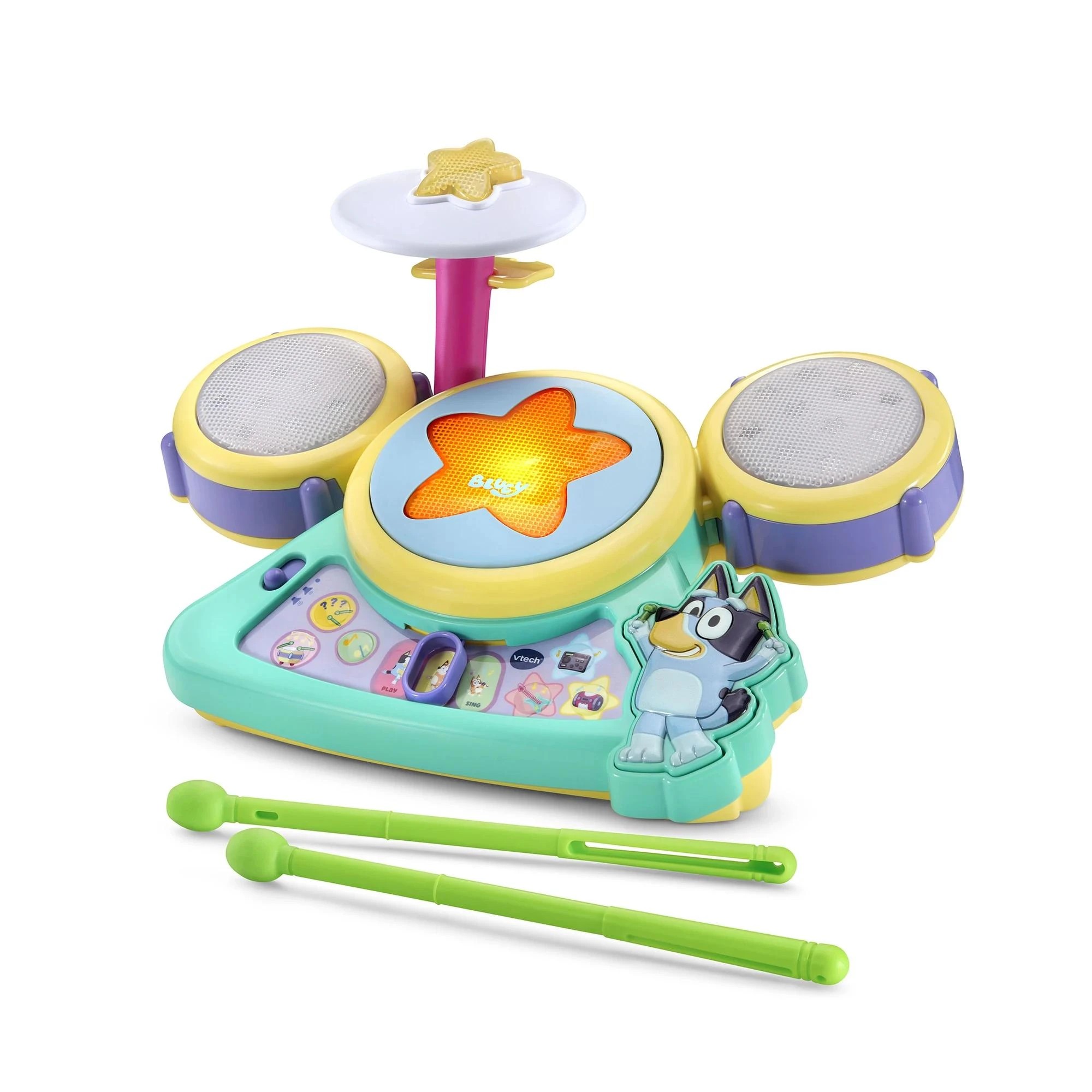 3 VTech Bluey Hooray Drum Set - Multi, 3 of 7