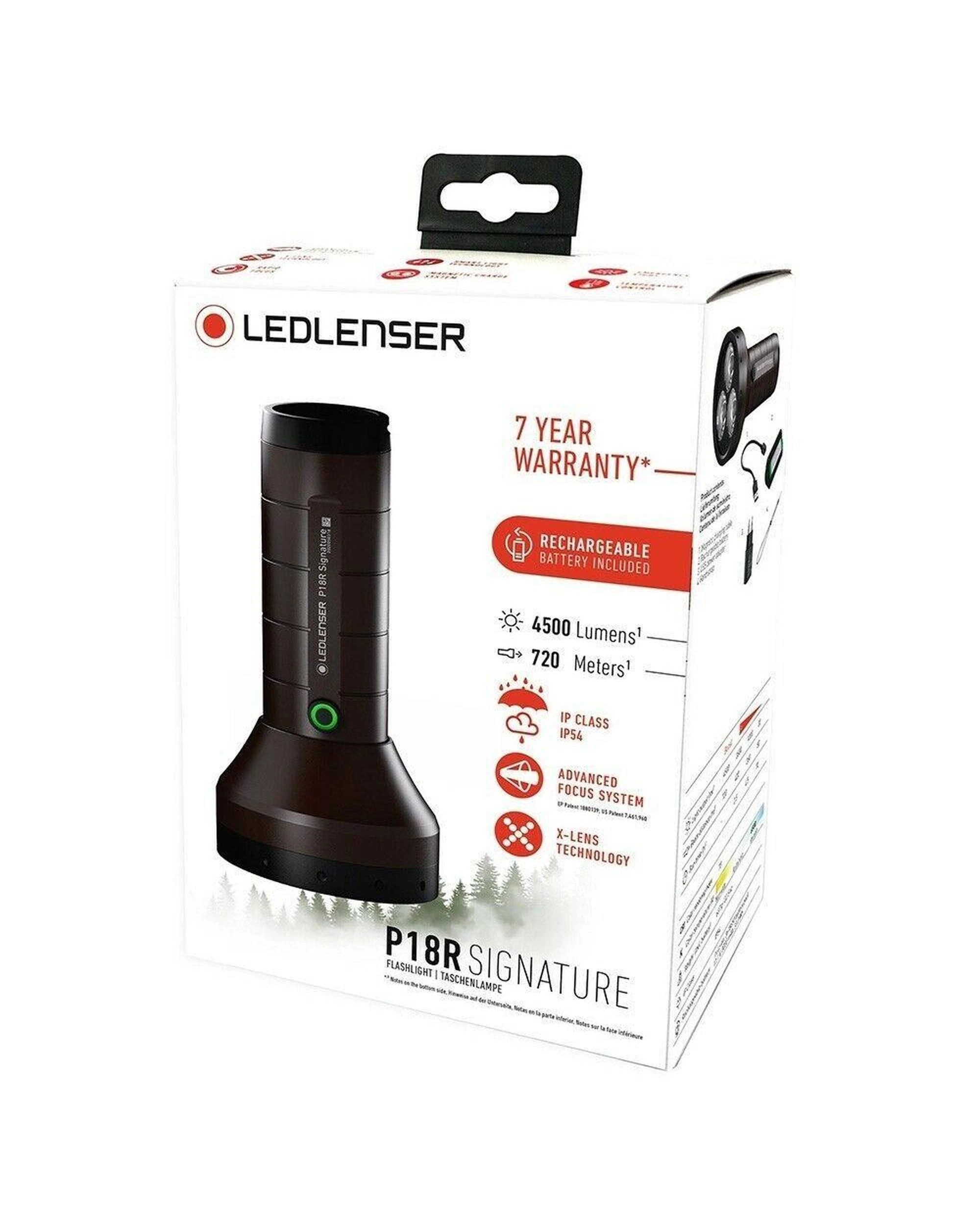 5 Ledlenser P18R Signature Rechargeable Torch Flashlight  4500 Lumen, 5 of 5