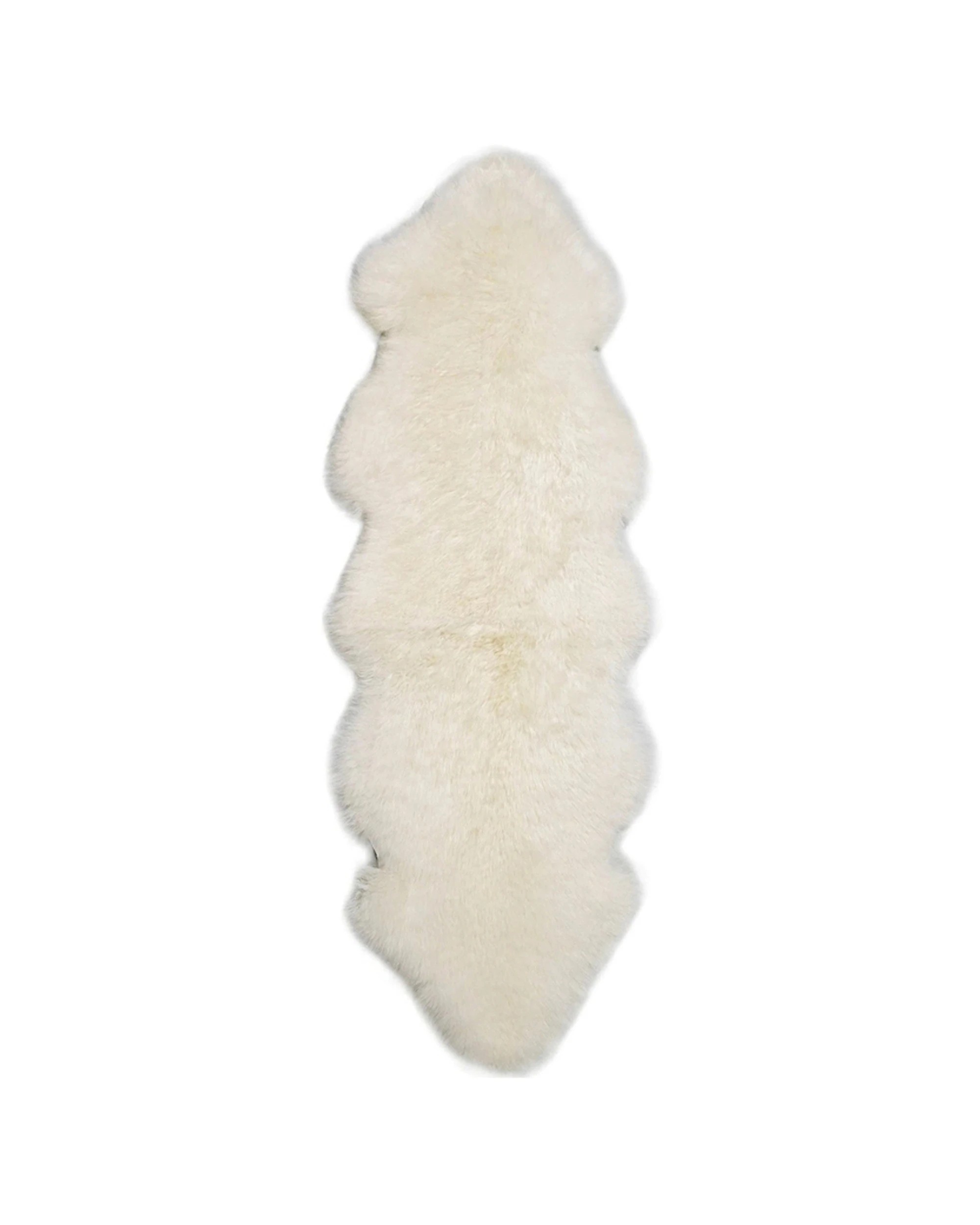 2 Huxford Grove The Gulgong Sheepskin Double Rug Home Room Decor Ivory - White, 2 of 2