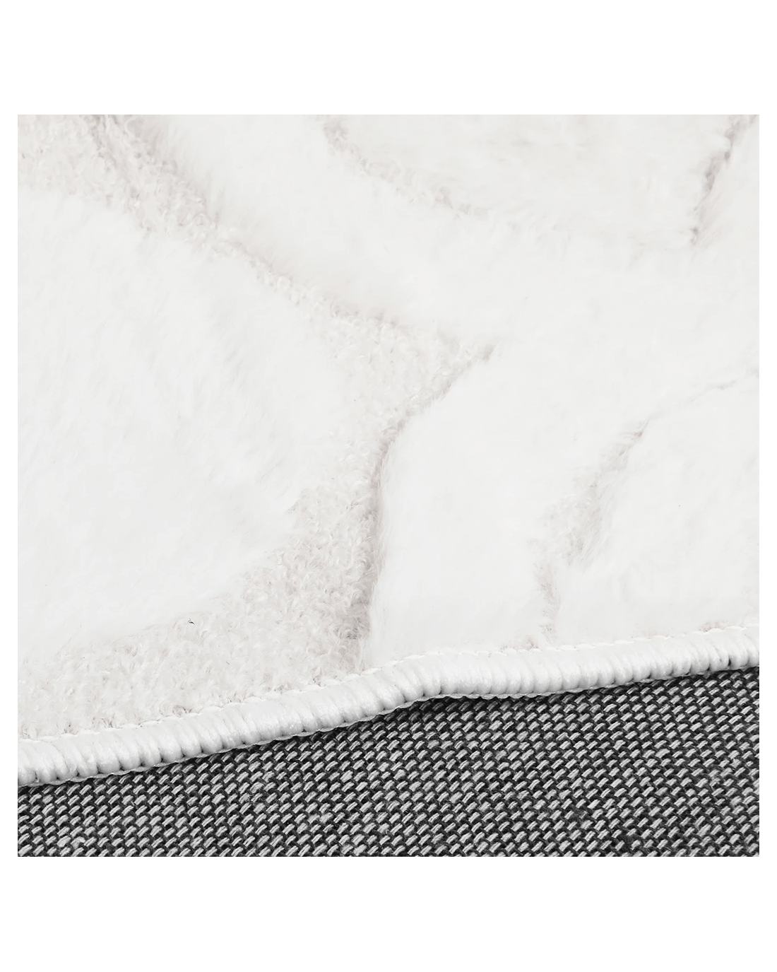 Marlow Machine Washable Floor Rug High-Low Textured Cream - Kmart