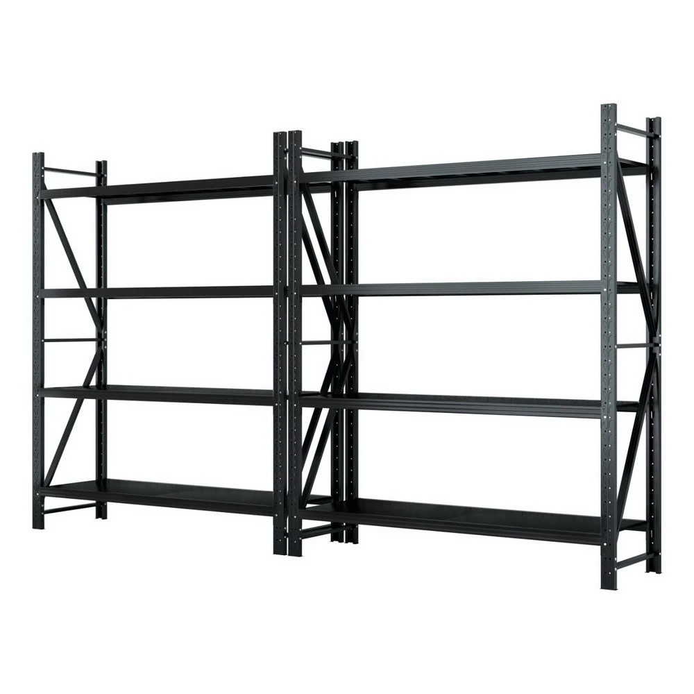 1 Giantz 4Mx2.4M Garage Shelving Warehouse Rack - Black, 1 of 6