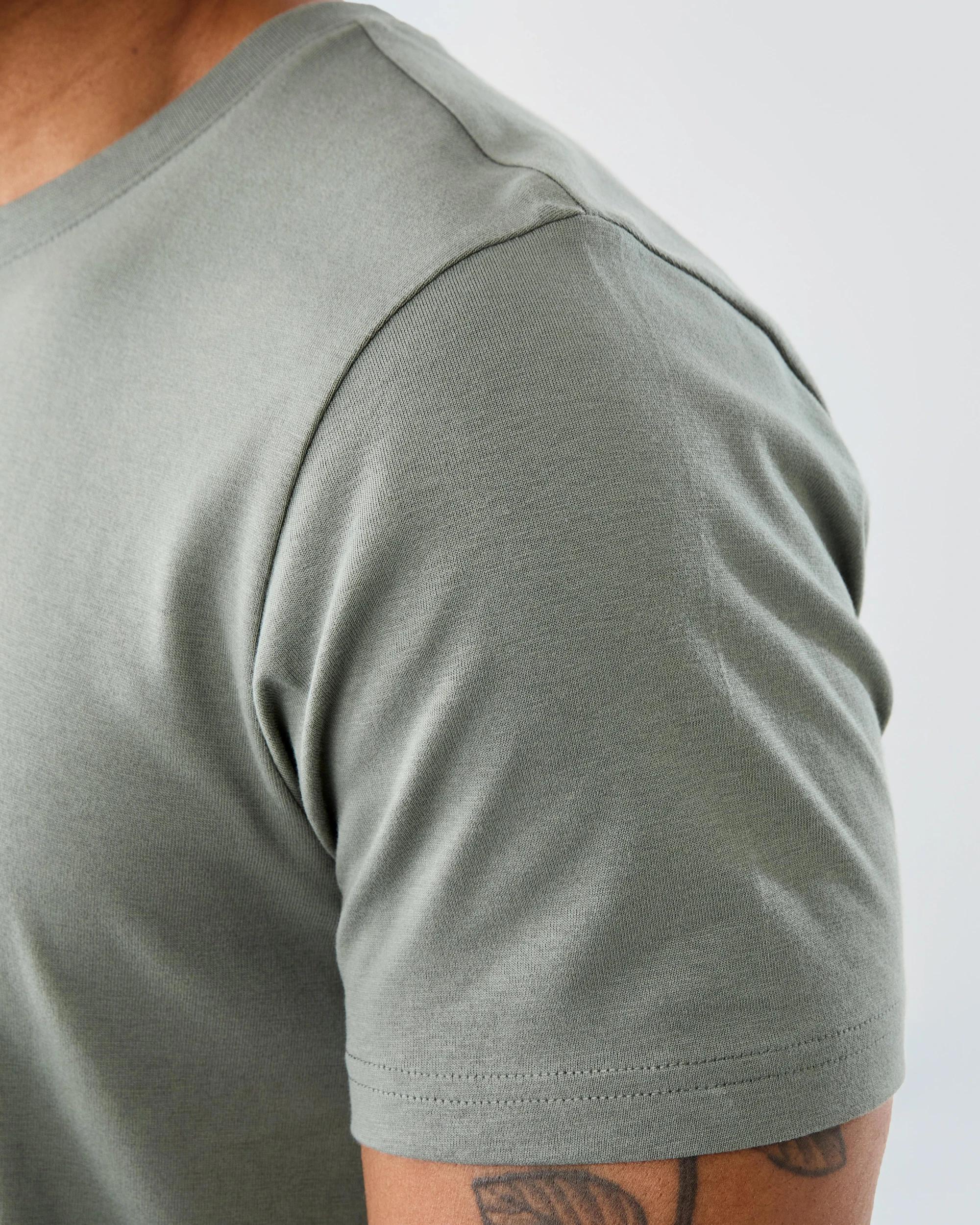 6 Cotton Longline T-shirt Grn Agave, 6 of 6