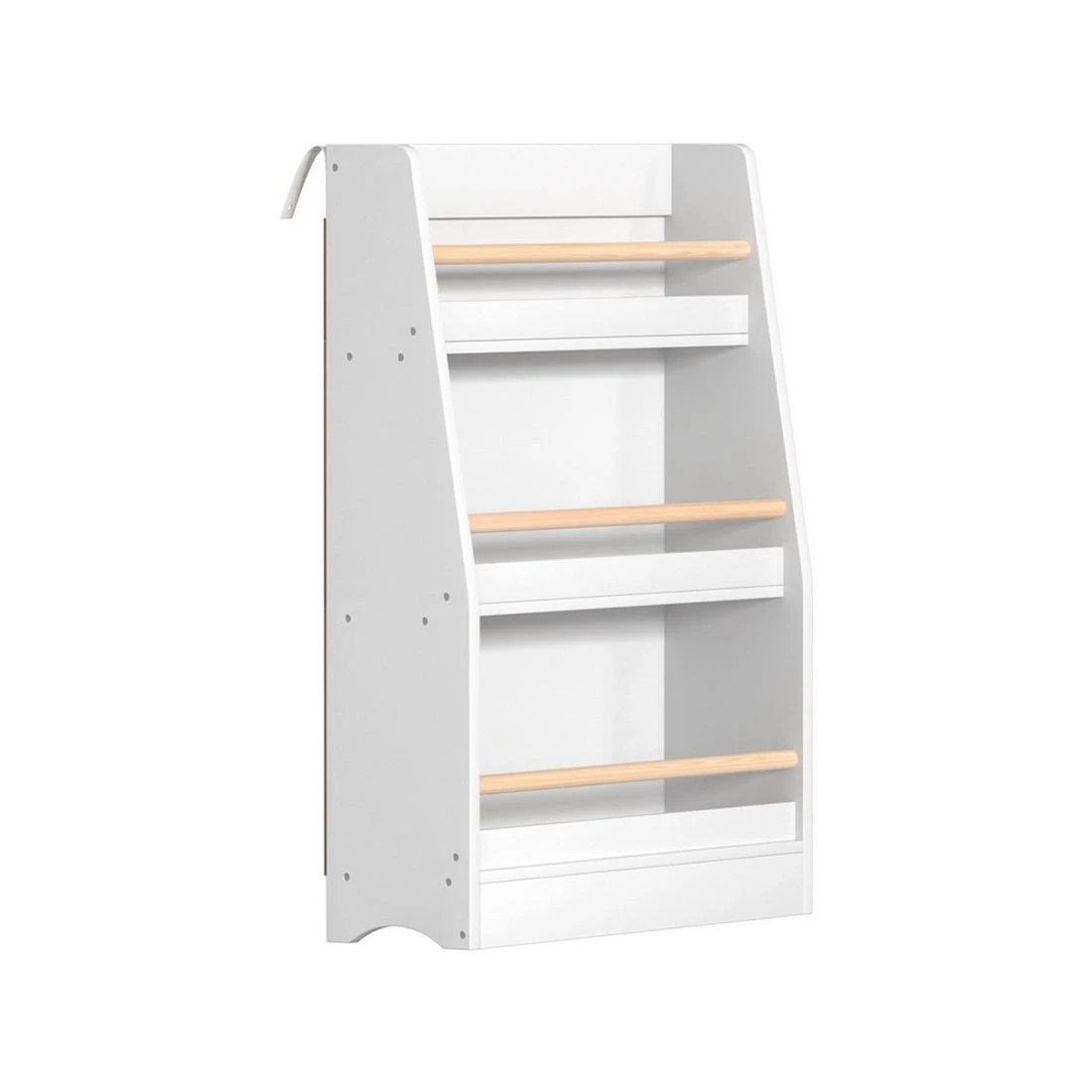 5 Keezi Kids Bookshelf 3 Tiers Storage Children Bookcase Organiser Display Shelf - White, 5 of 8