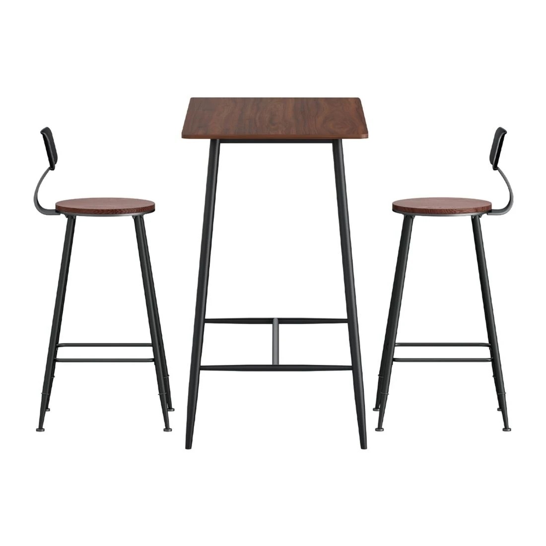 5 Artiss Bar Table and Stools Set Dining Desk Kitchen Chairs Cafe Pub - Multi, 5 of 8