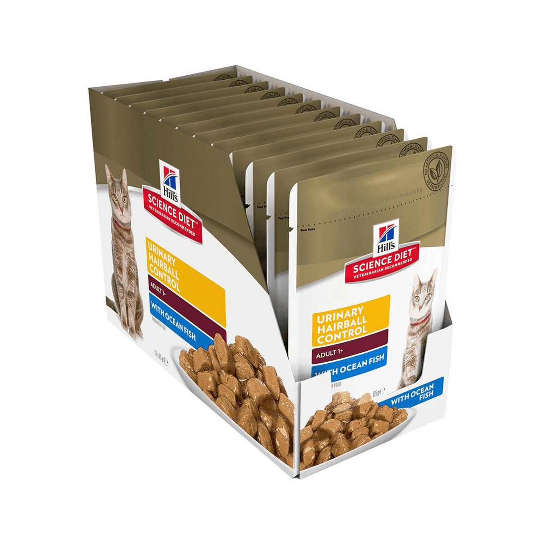 2 Hills Adult Urinary Hairball Control Wet Cat Food Ocean Fish 12 x 85g, 2 of 2