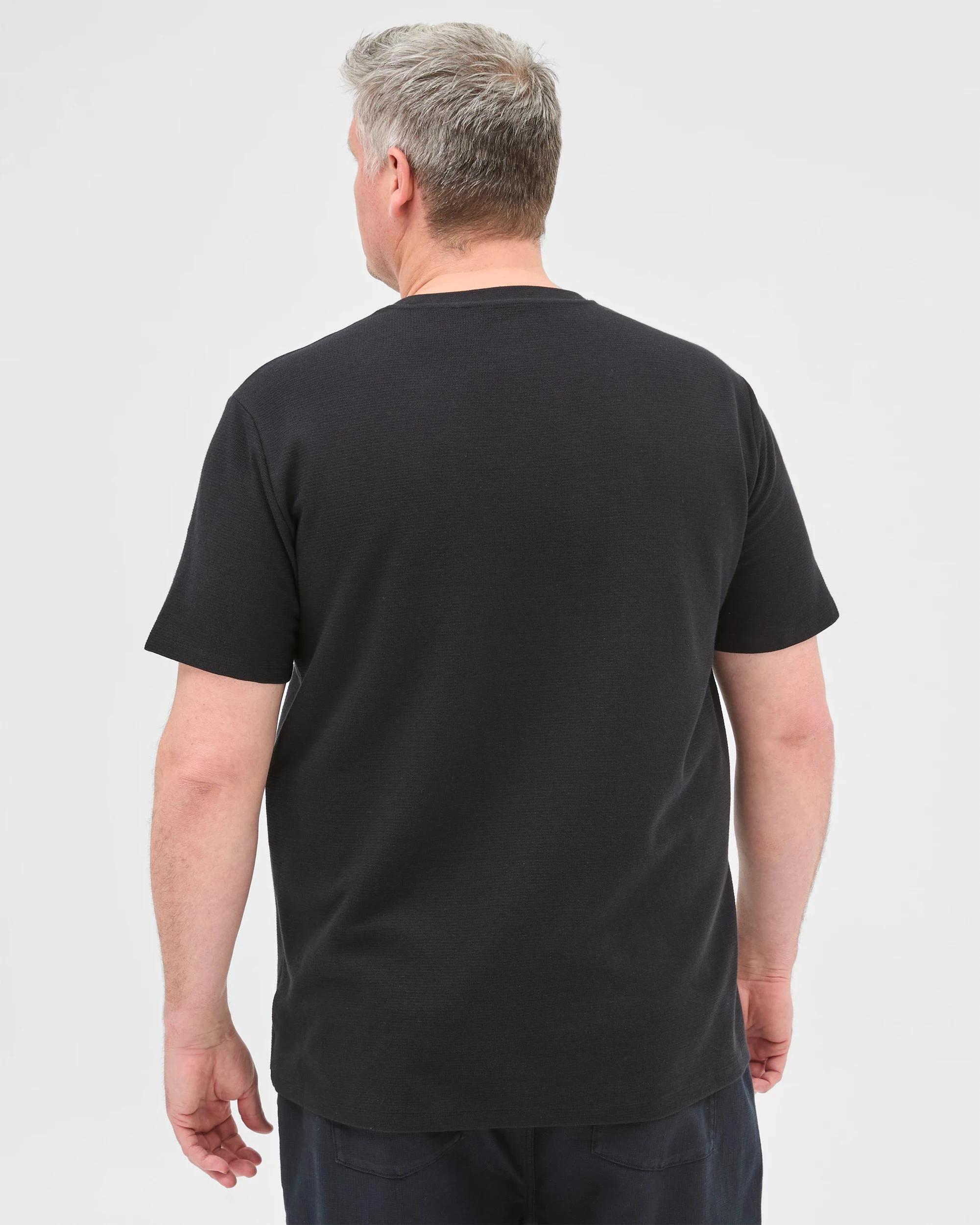 5 Target Plus Size Australian Cotton Blend Textured T-Shirt BLACK, 5 of 6