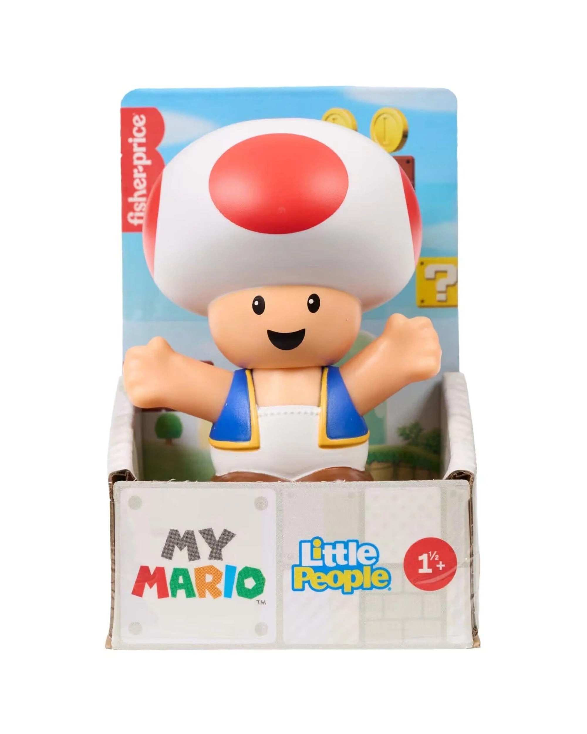 1 Fisher-Price Little People My Mario Toad Character Figure, 1 of 3