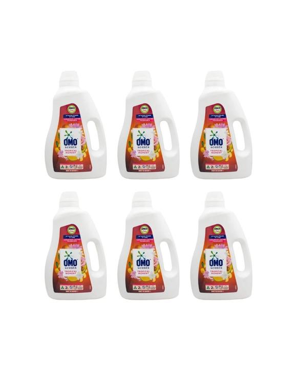 Omo Liquid Laundry Detergent 6PK2L Tropical Laundry Detergent Stain Remover - White