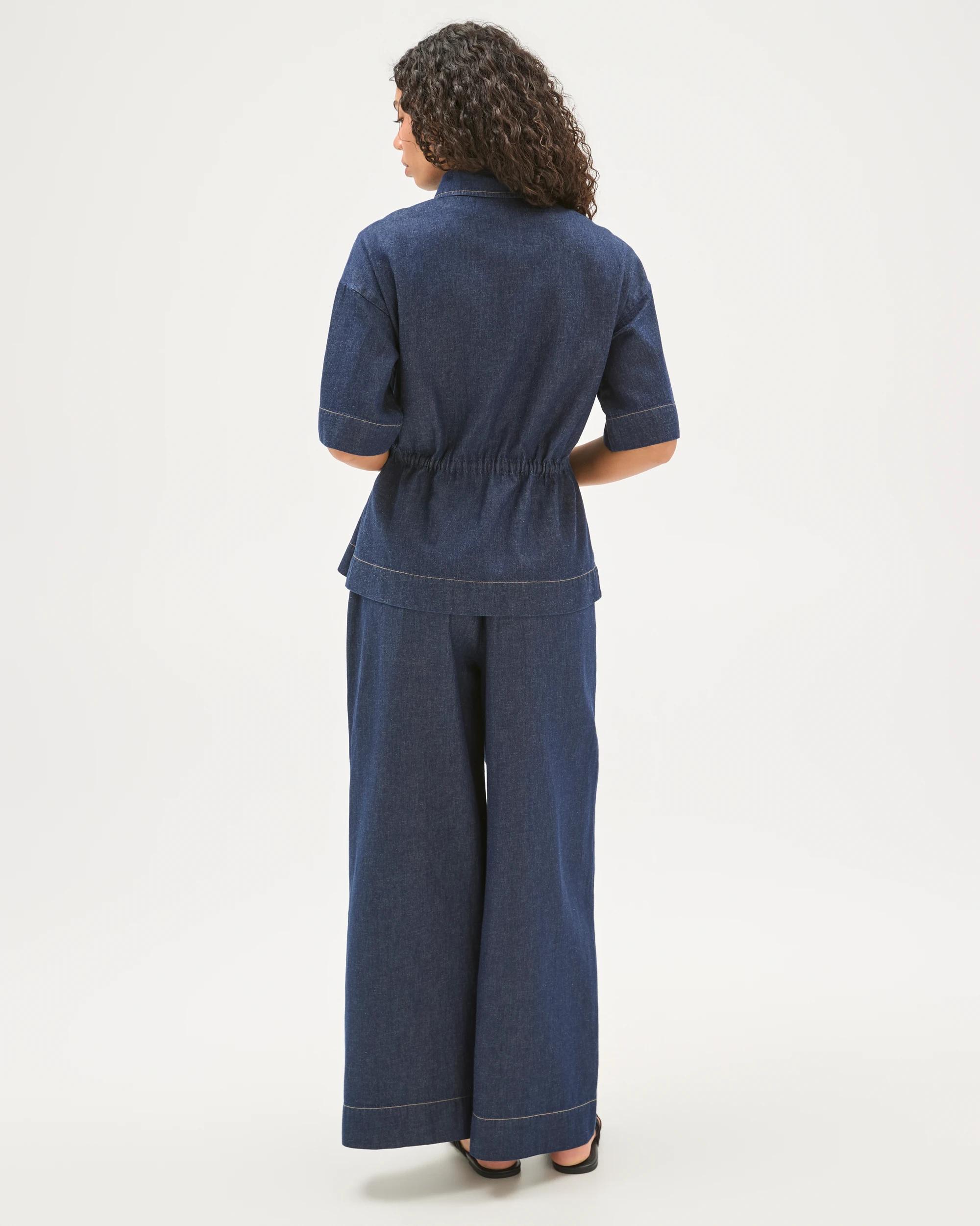7 Target Denim Linen Denim Shirt RINSE, 7 of 8