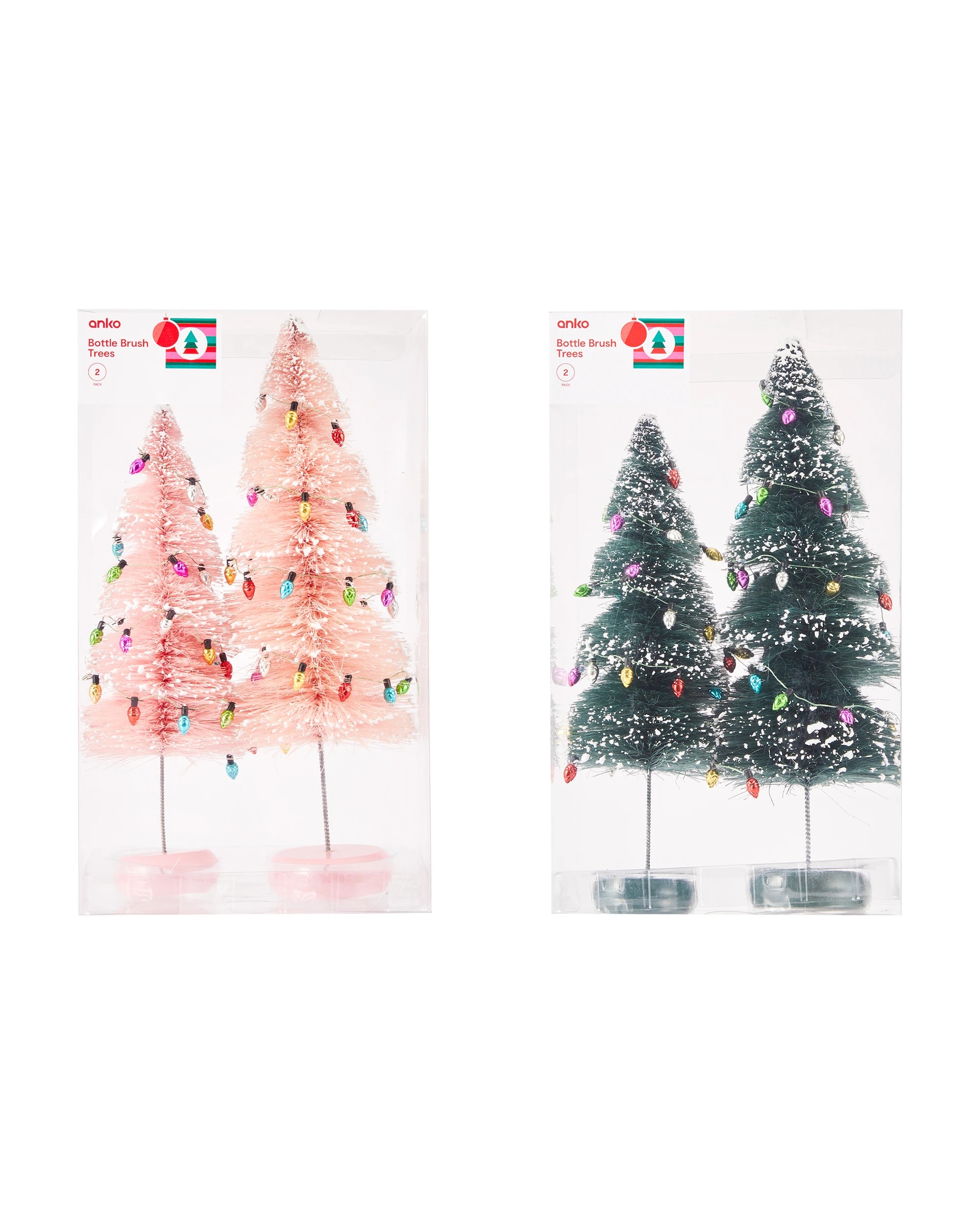 7 2 Pack Bottle Brush Trees - Assorted, 7 of 7