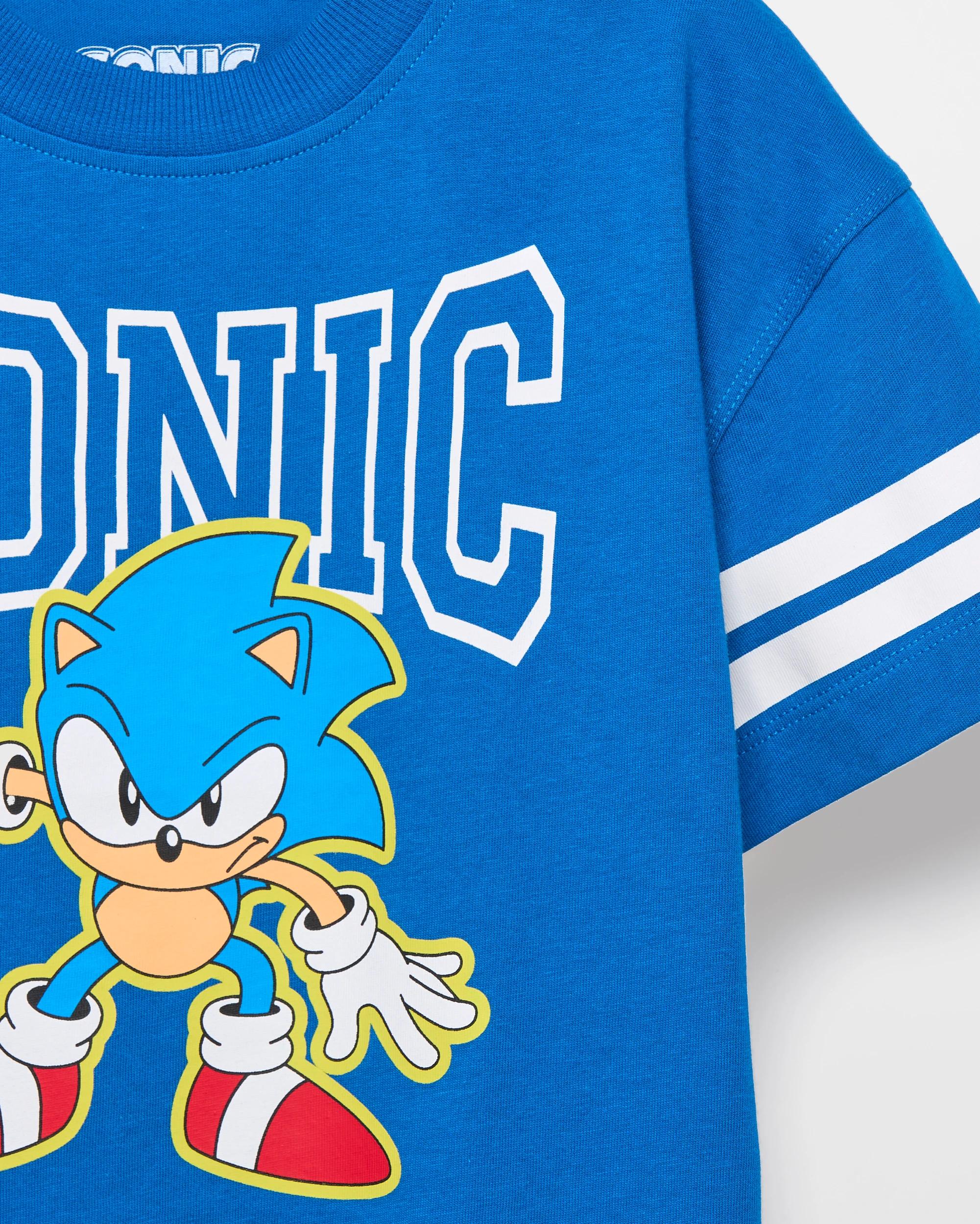 2 Australian Cotton Sonic The Hedgehog Oversize T-shirt BLUE, 2 of 2
